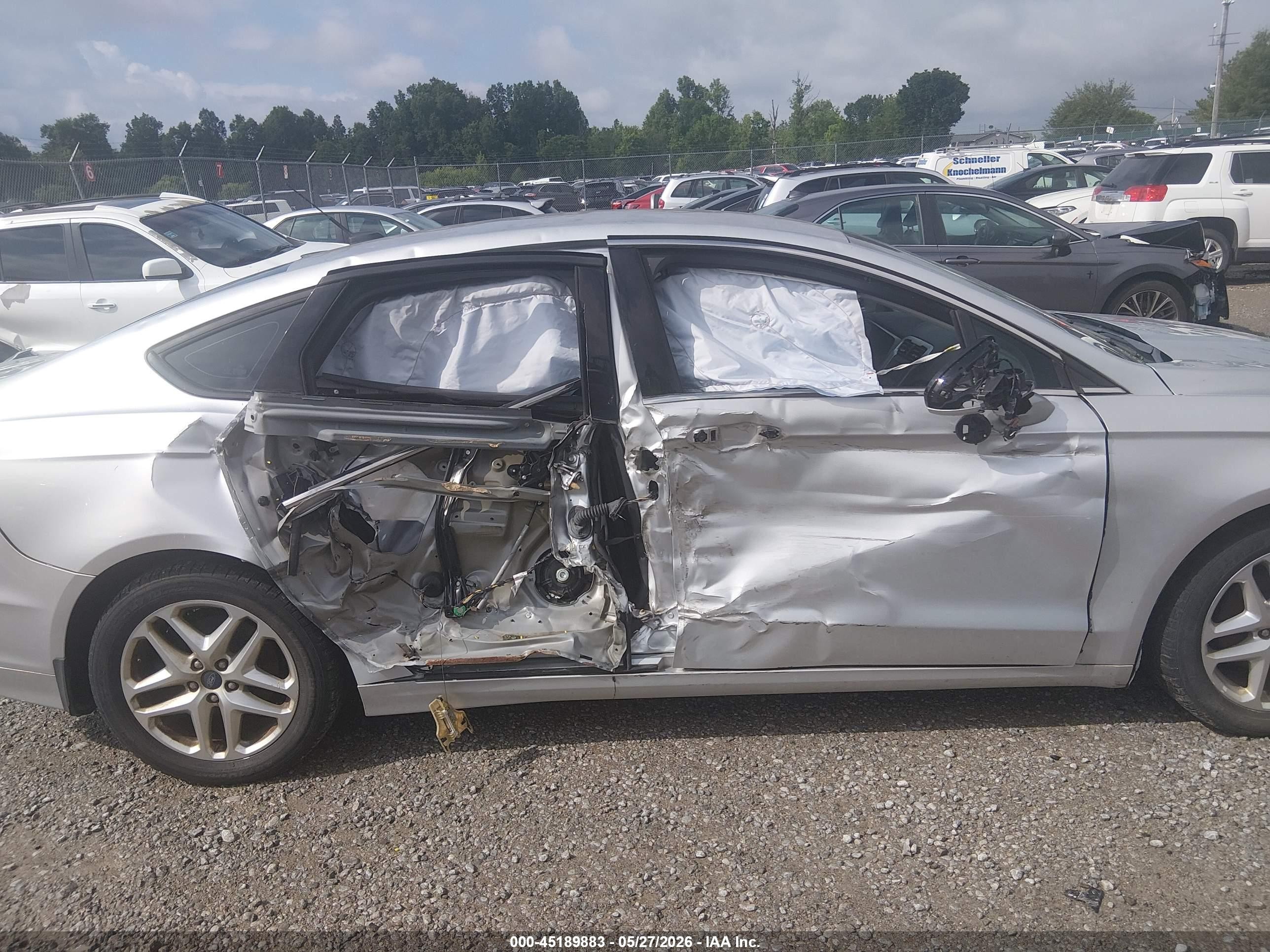 2013 Ford Fusion Se Silver vin: 3FA6P0H75DR292795