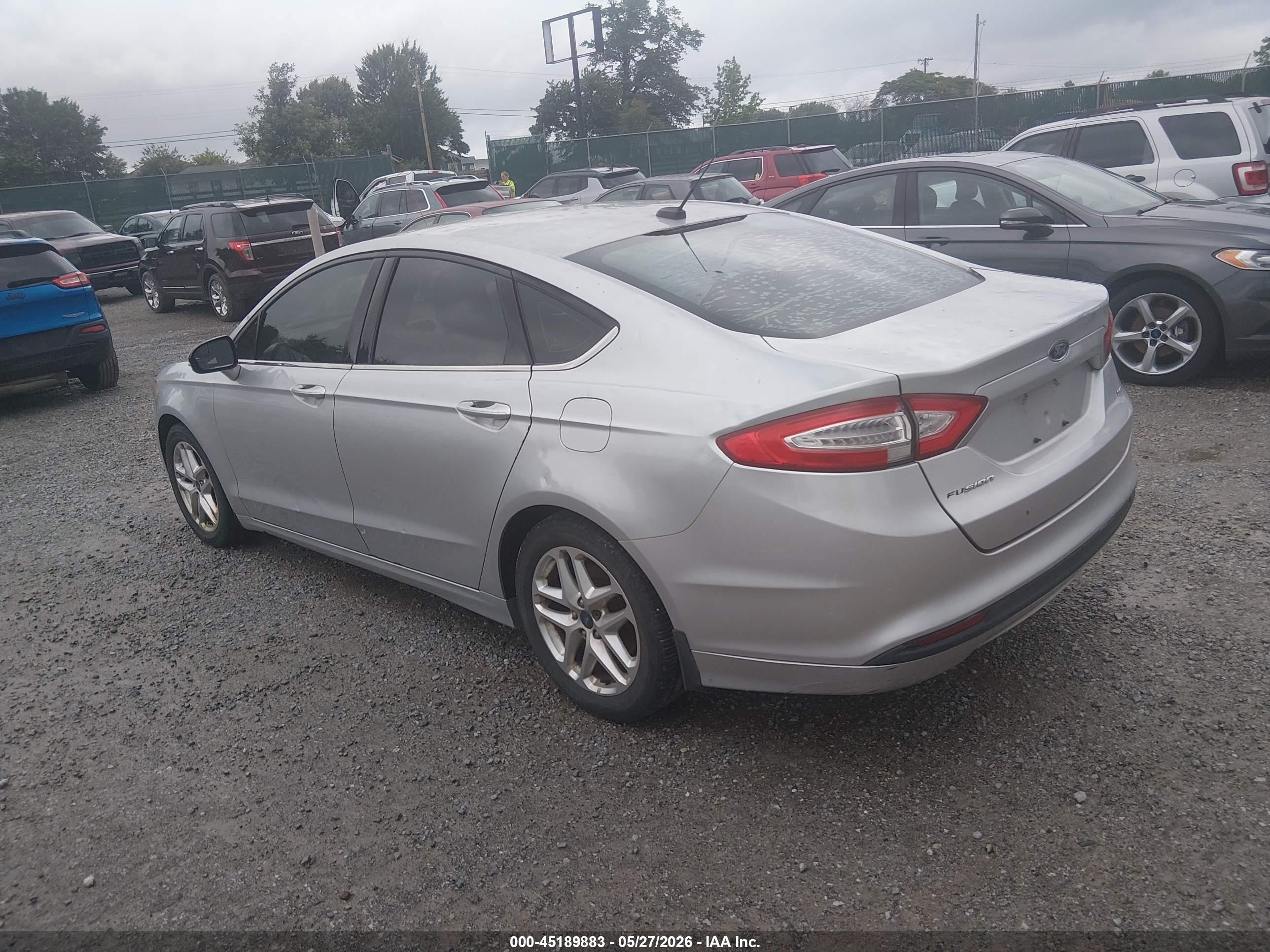 2013 Ford Fusion Se Silver vin: 3FA6P0H75DR292795