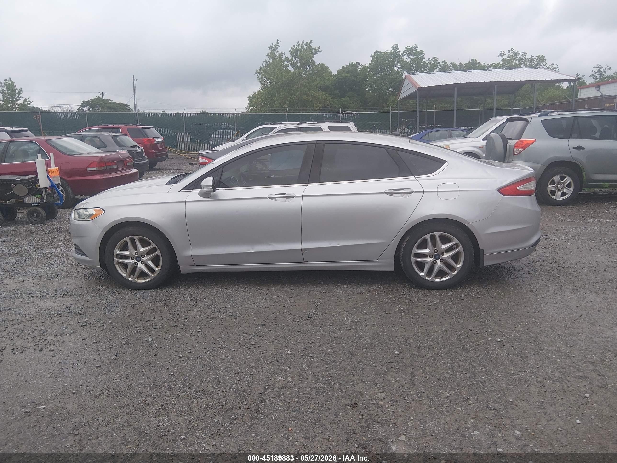 2013 Ford Fusion Se Silver vin: 3FA6P0H75DR292795