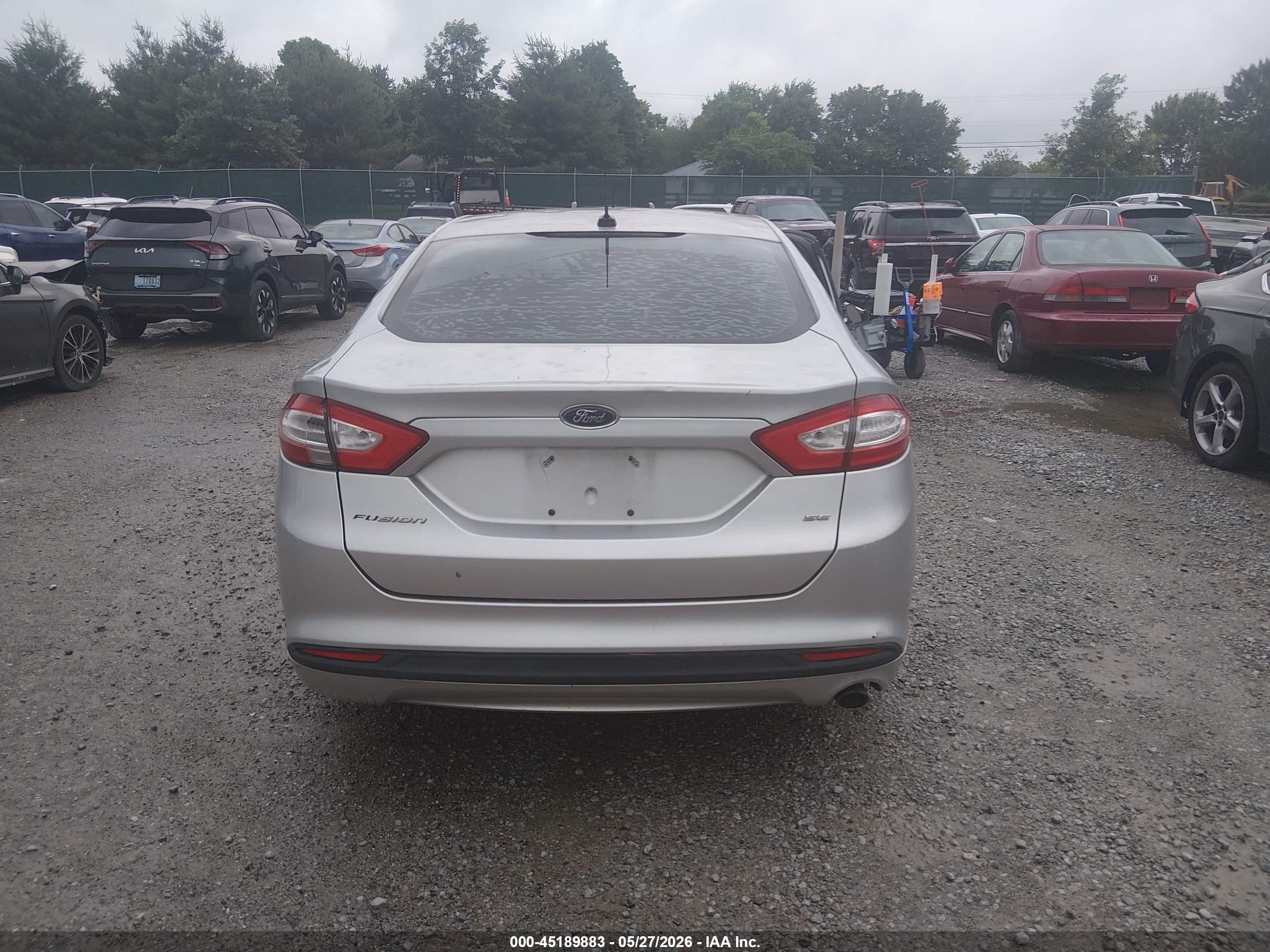 2013 Ford Fusion Se Silver vin: 3FA6P0H75DR292795