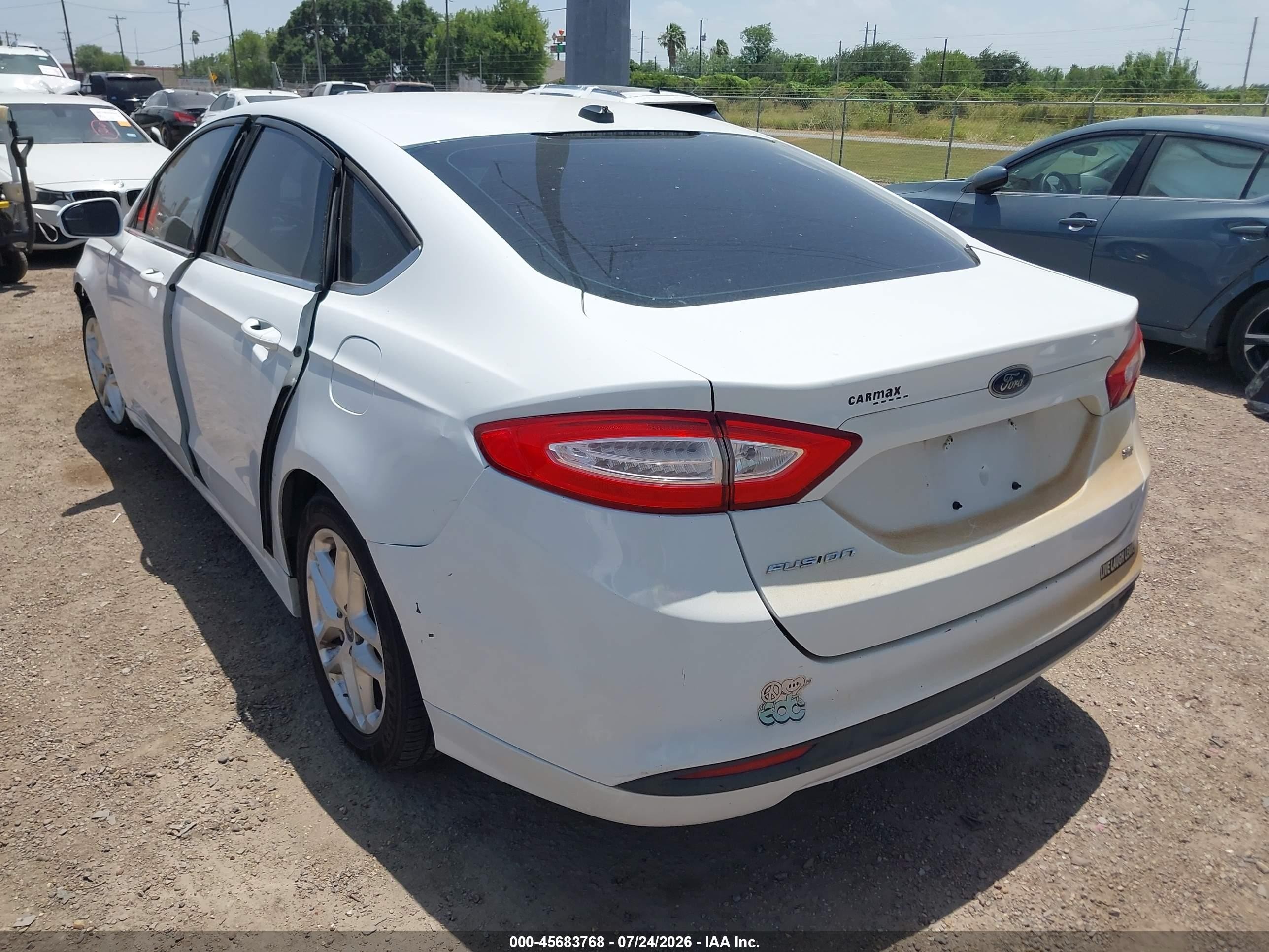 2013 Ford Fusion Se White vin: 3FA6P0H75DR312088