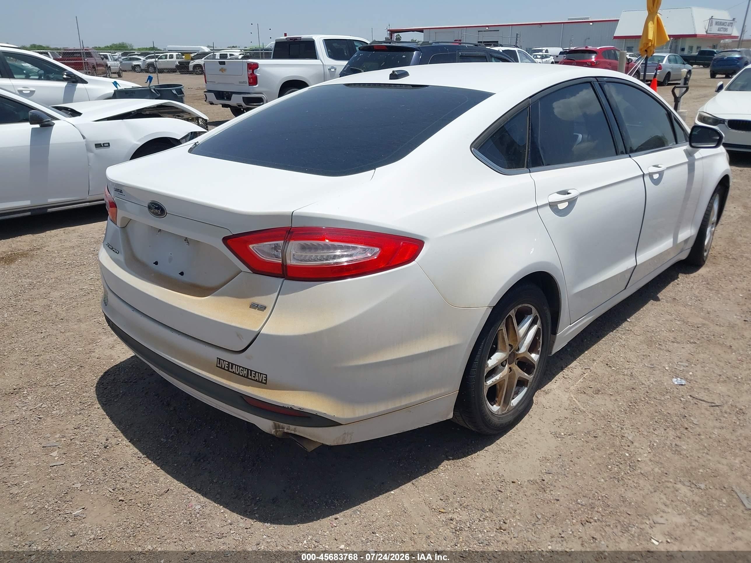 2013 Ford Fusion Se White vin: 3FA6P0H75DR312088