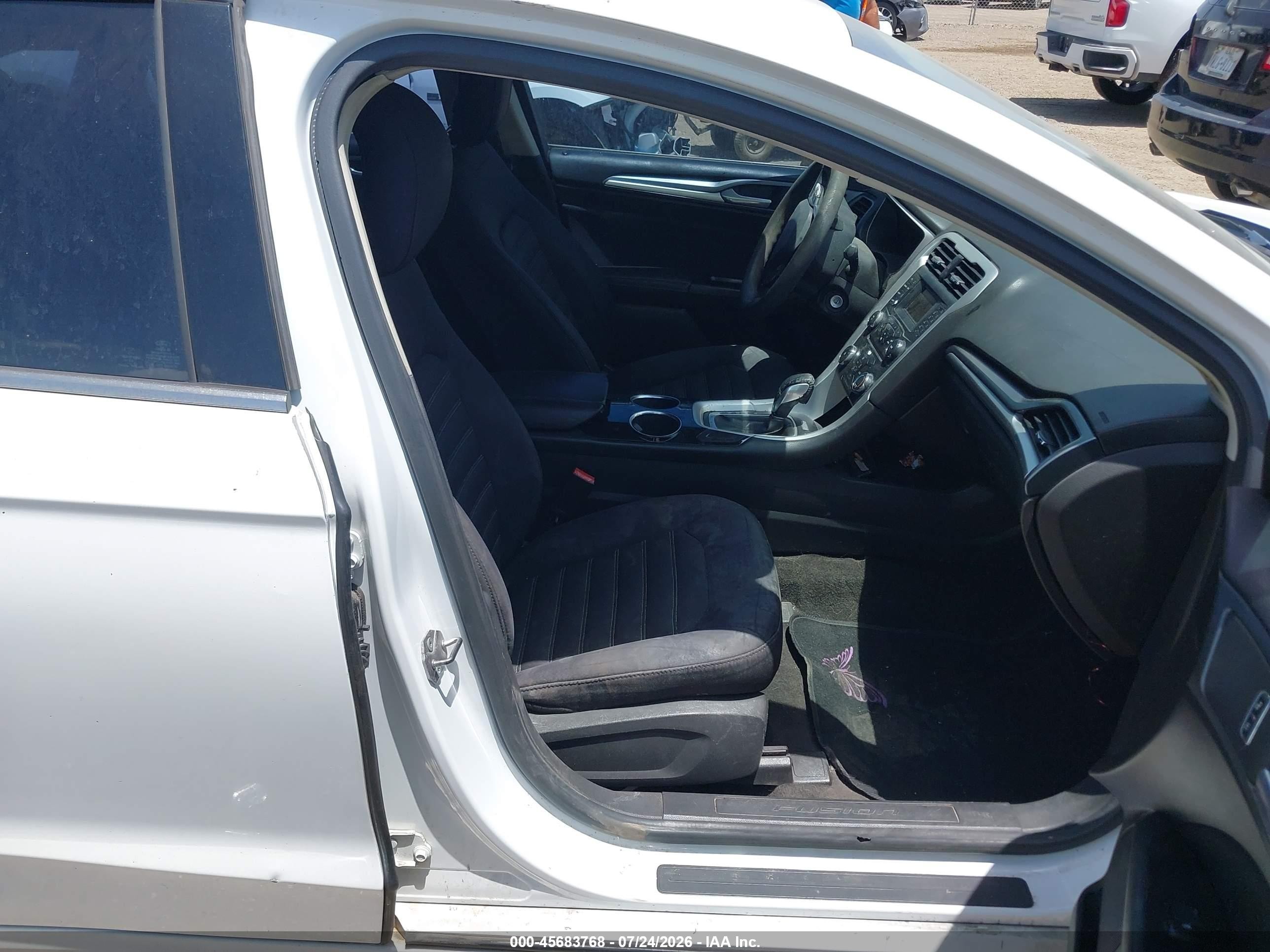 2013 Ford Fusion Se White vin: 3FA6P0H75DR312088