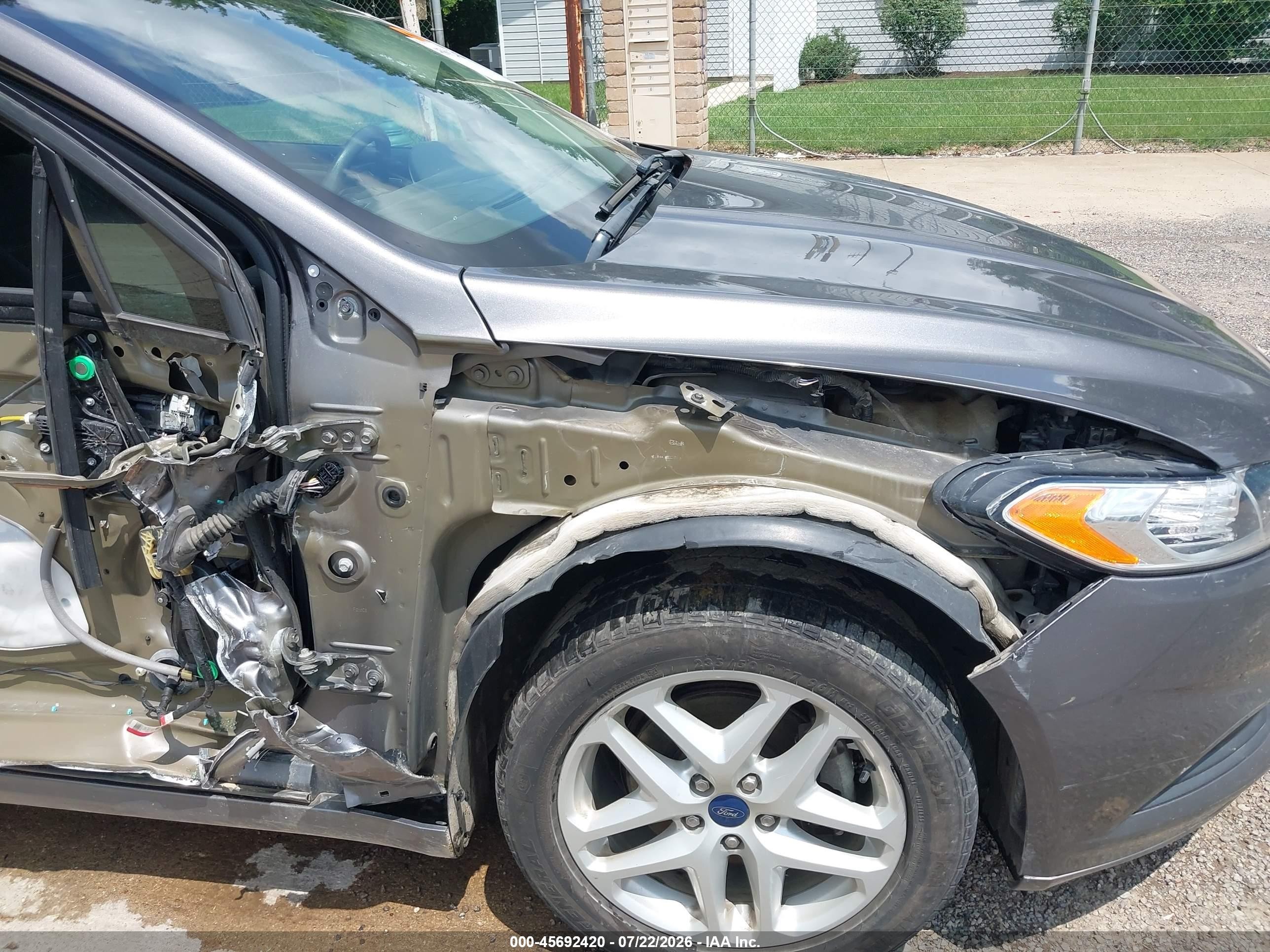 2013 Ford Fusion Se Silver vin: 3FA6P0H75DR321874