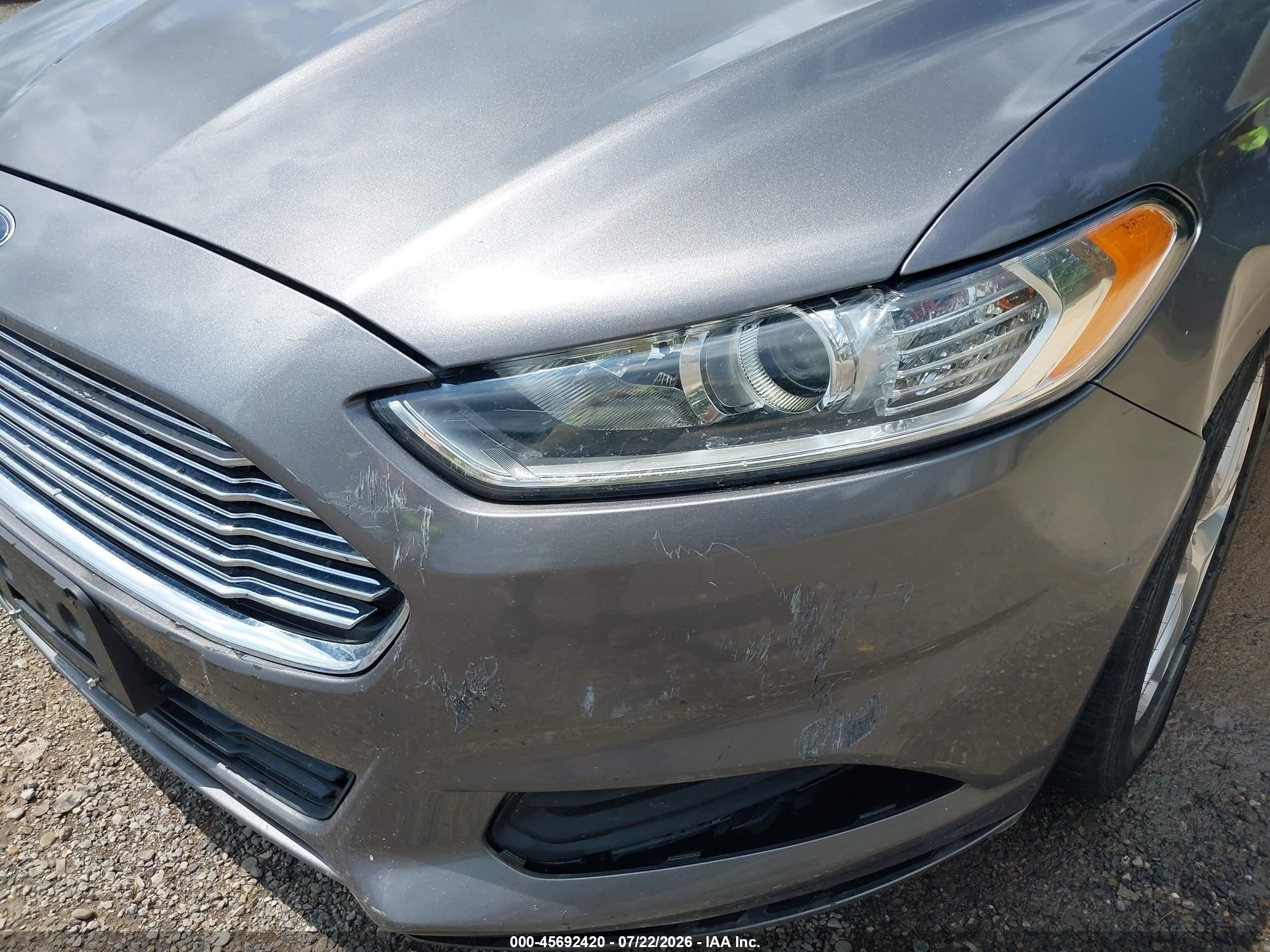 2013 Ford Fusion Se Silver vin: 3FA6P0H75DR321874