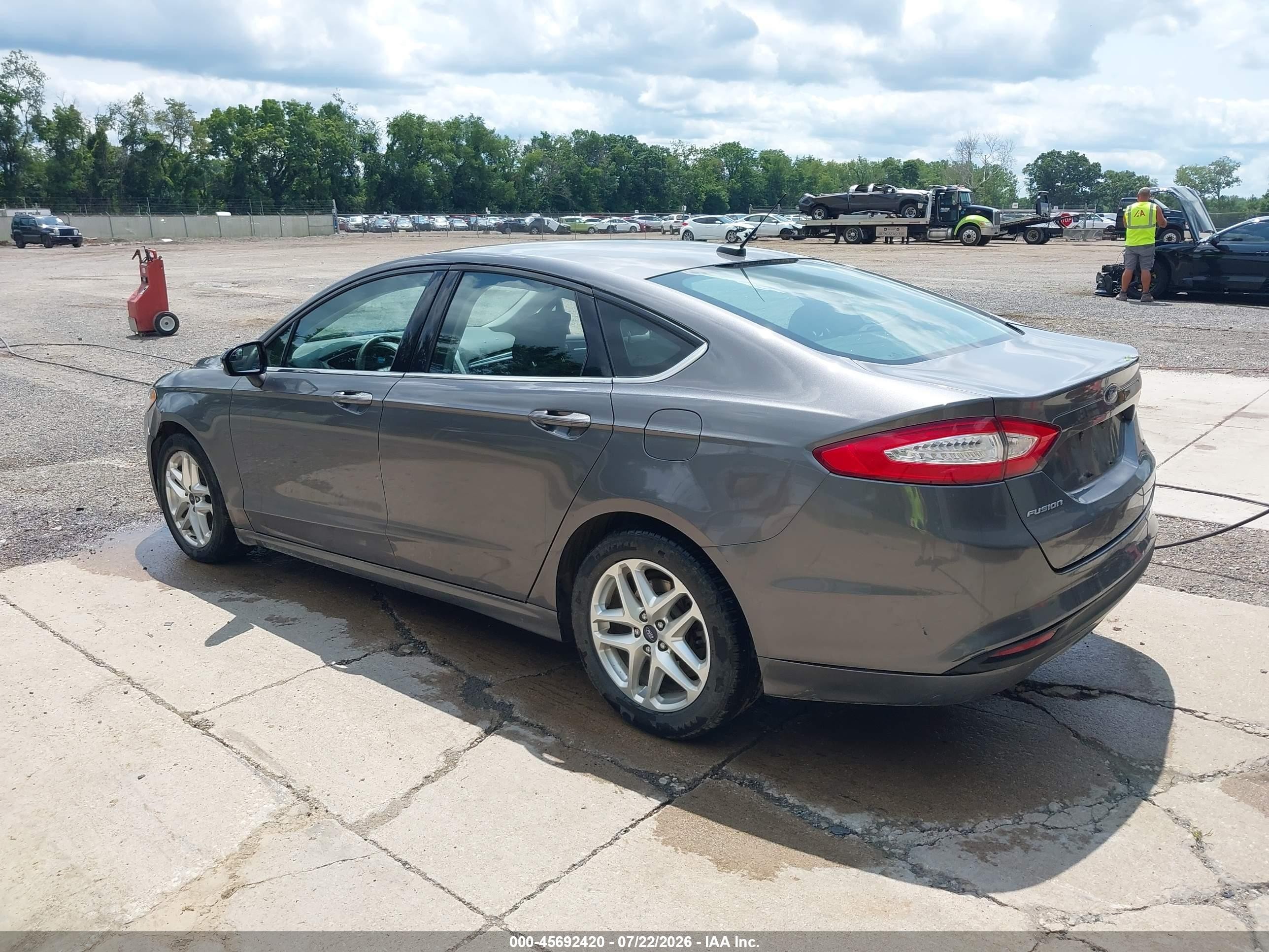 2013 Ford Fusion Se Silver vin: 3FA6P0H75DR321874
