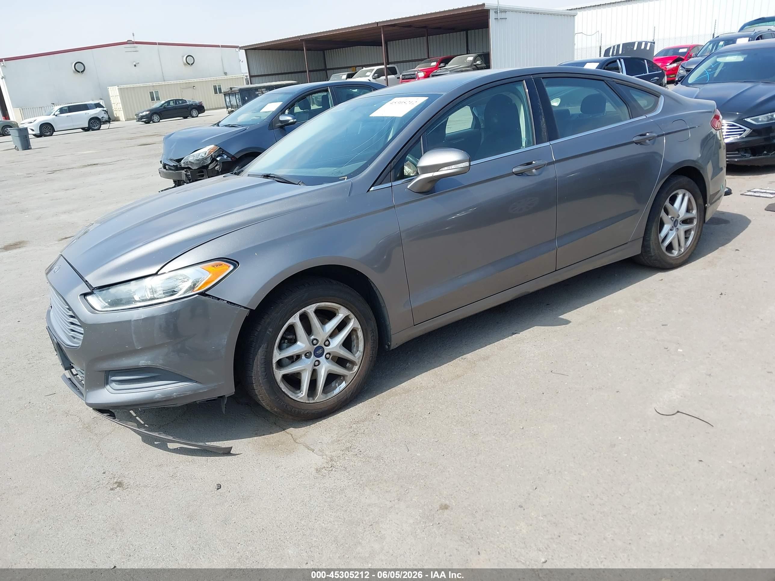 2013 Ford Fusion Se Gray vin: 3FA6P0H75DR373134