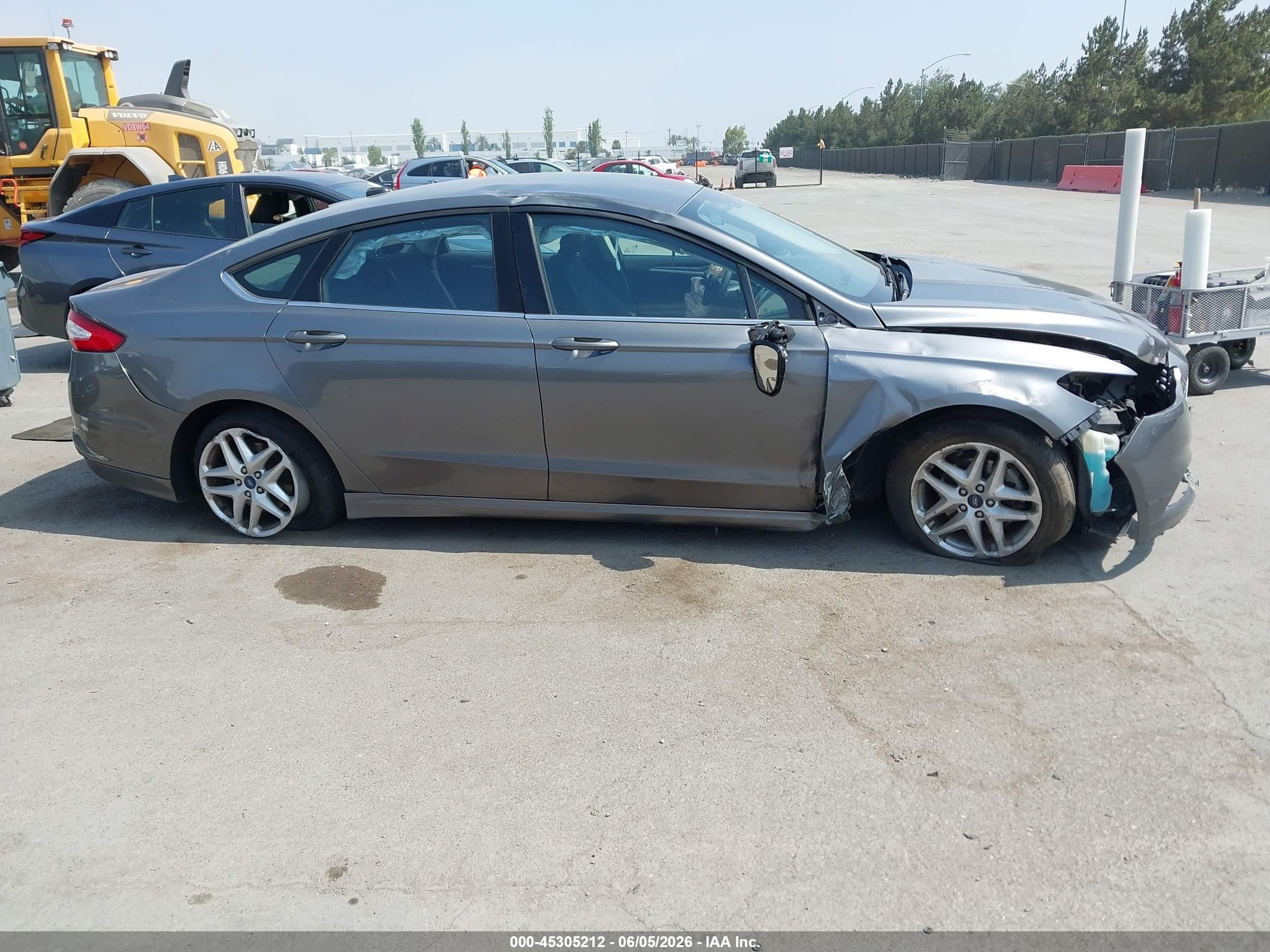 2013 Ford Fusion Se Gray vin: 3FA6P0H75DR373134