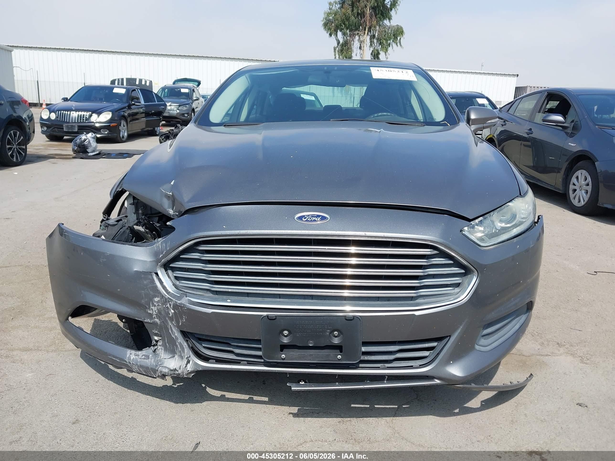 2013 Ford Fusion Se Gray vin: 3FA6P0H75DR373134