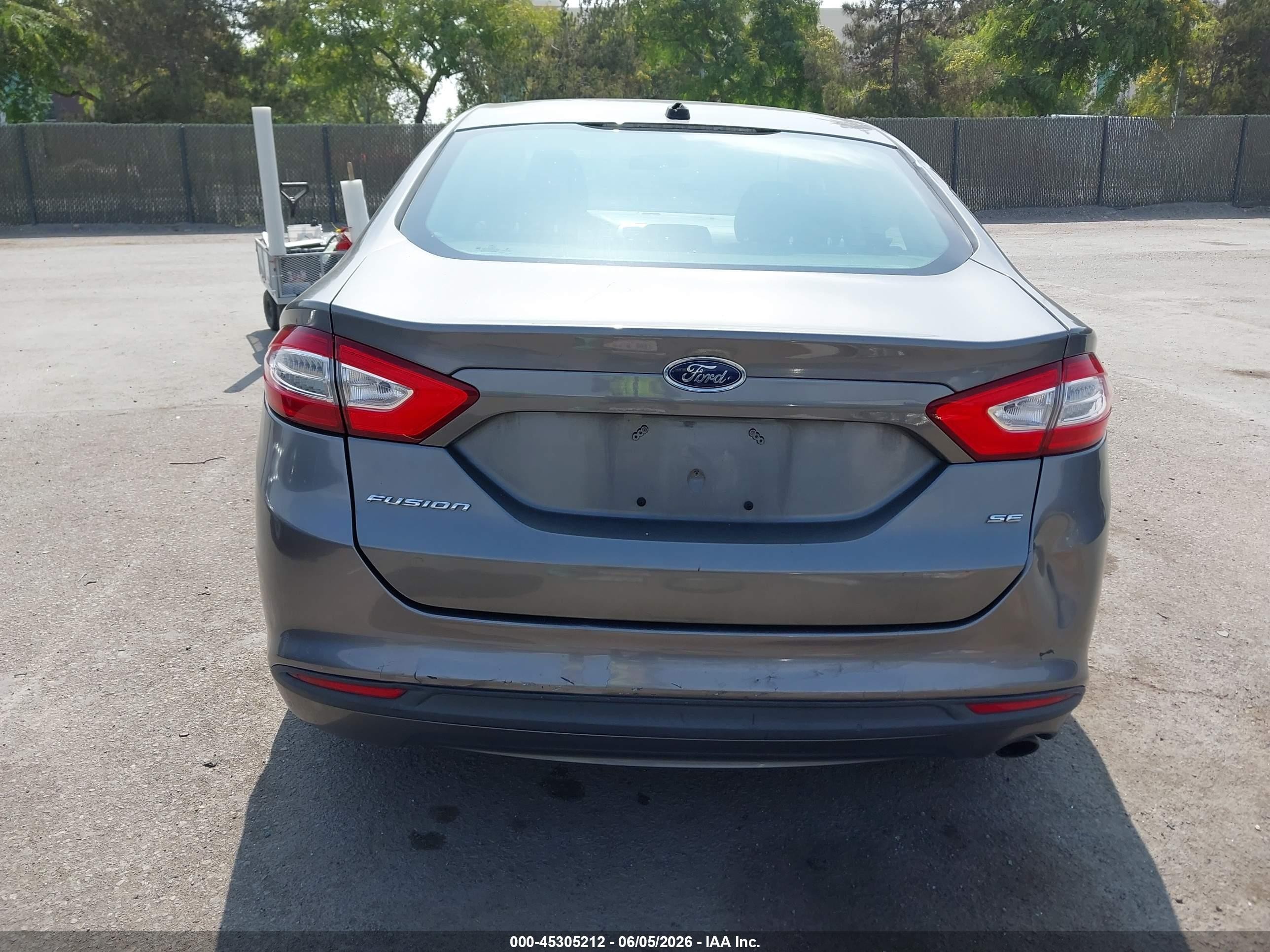 2013 Ford Fusion Se Gray vin: 3FA6P0H75DR373134