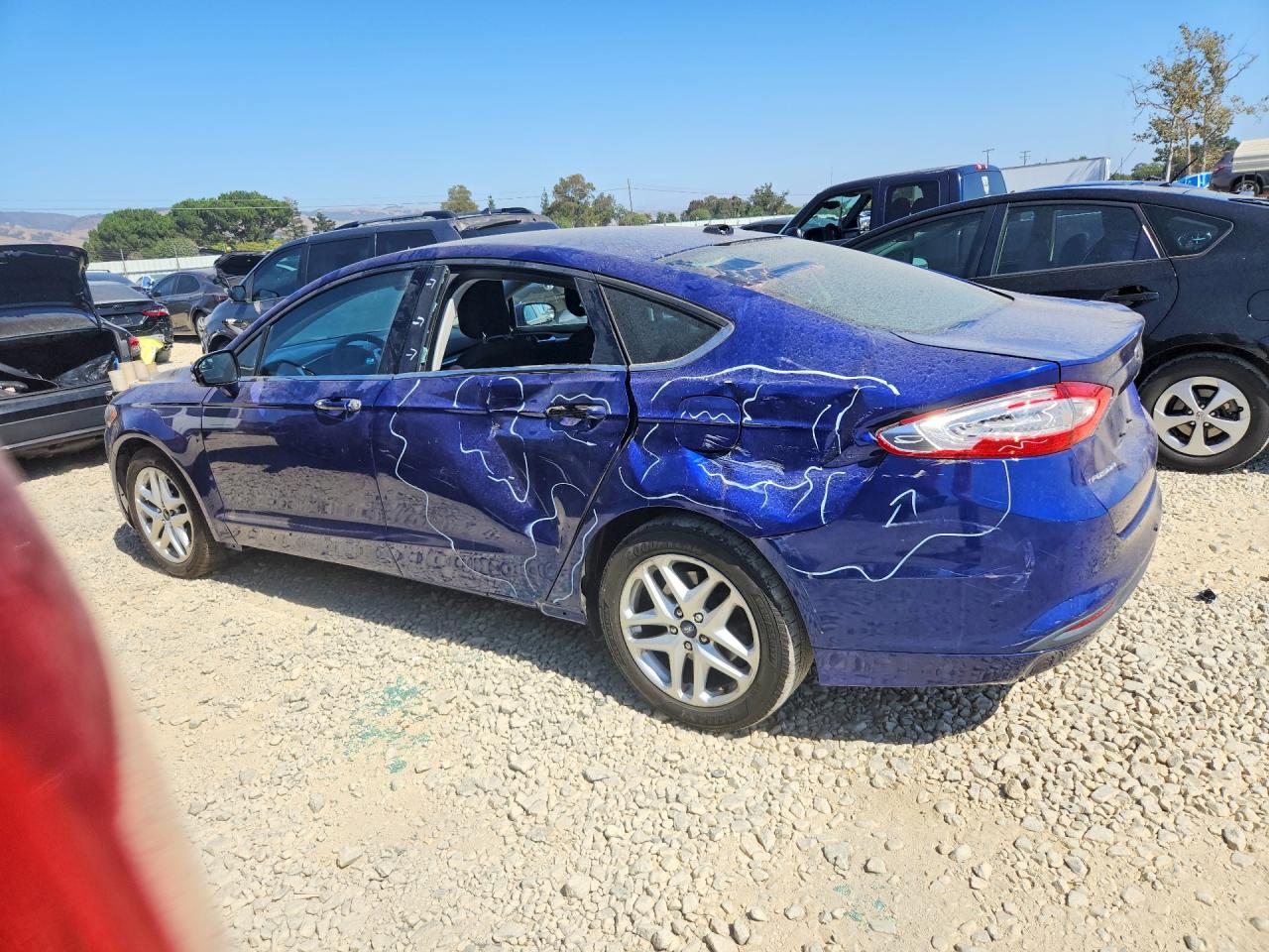 2013 Ford Fusion Se Синий vin: 3FA6P0H75DR386580
