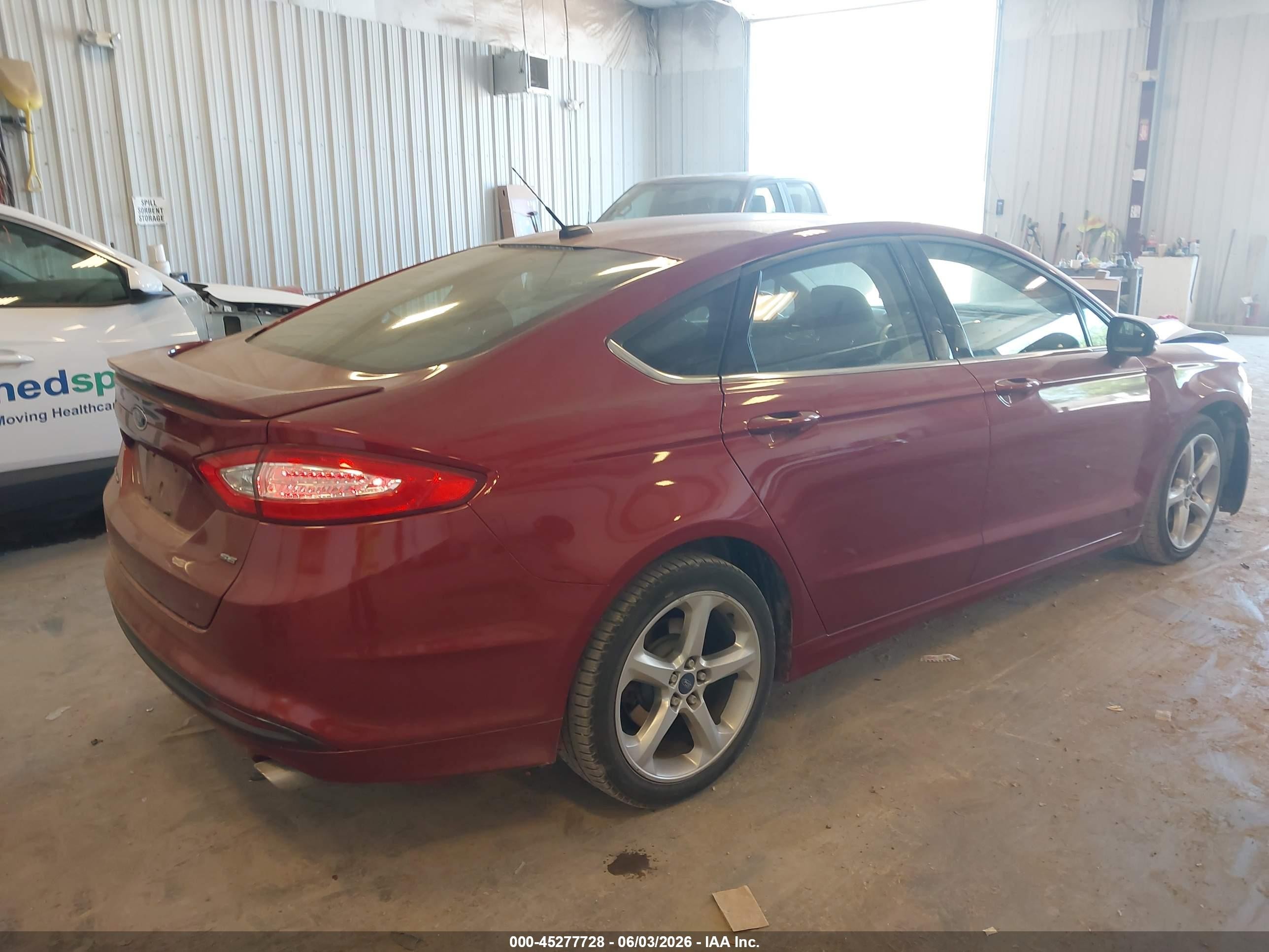 2014 Ford Fusion Se Red vin: 3FA6P0H75ER120798