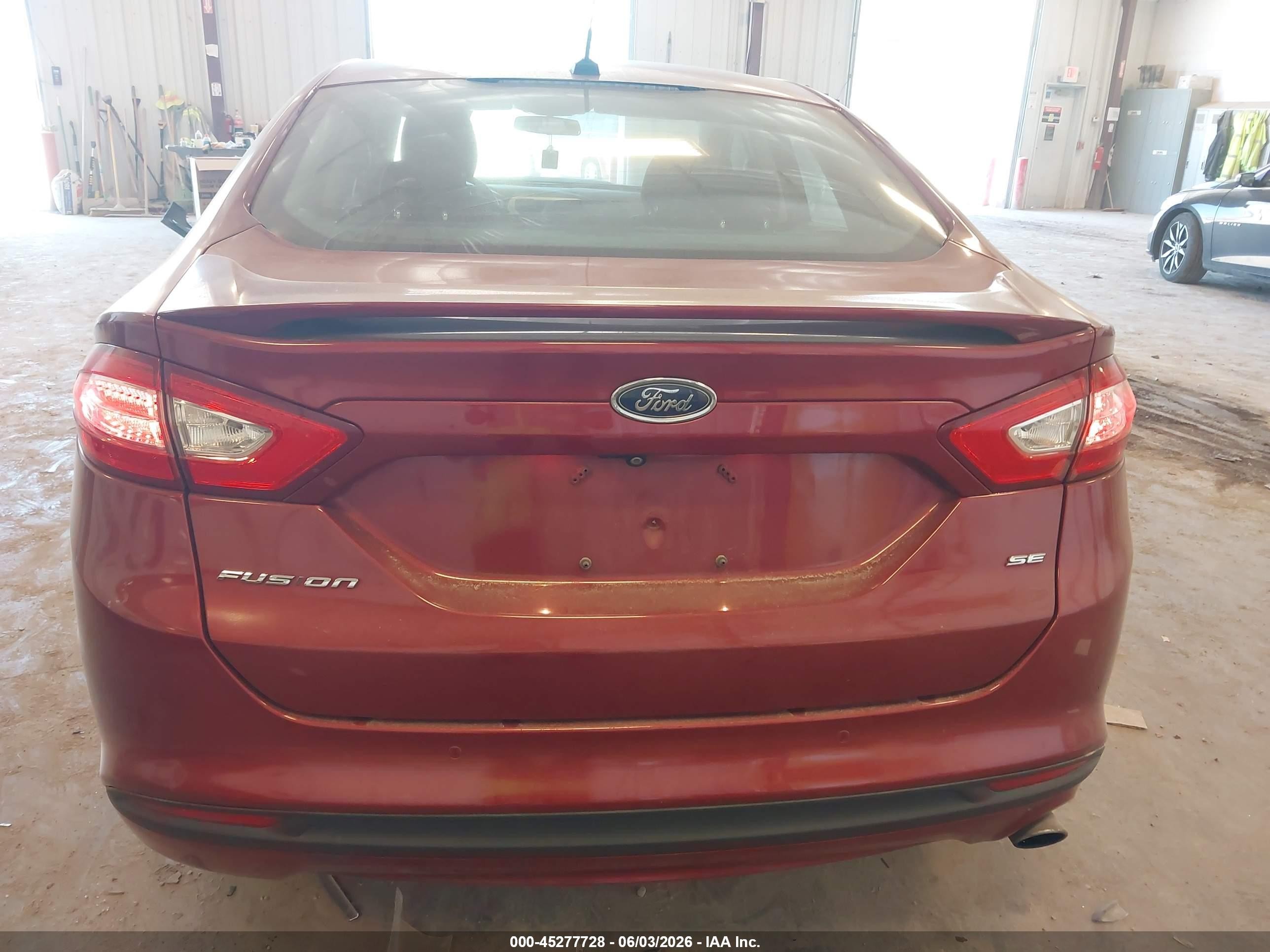 2014 Ford Fusion Se Red vin: 3FA6P0H75ER120798