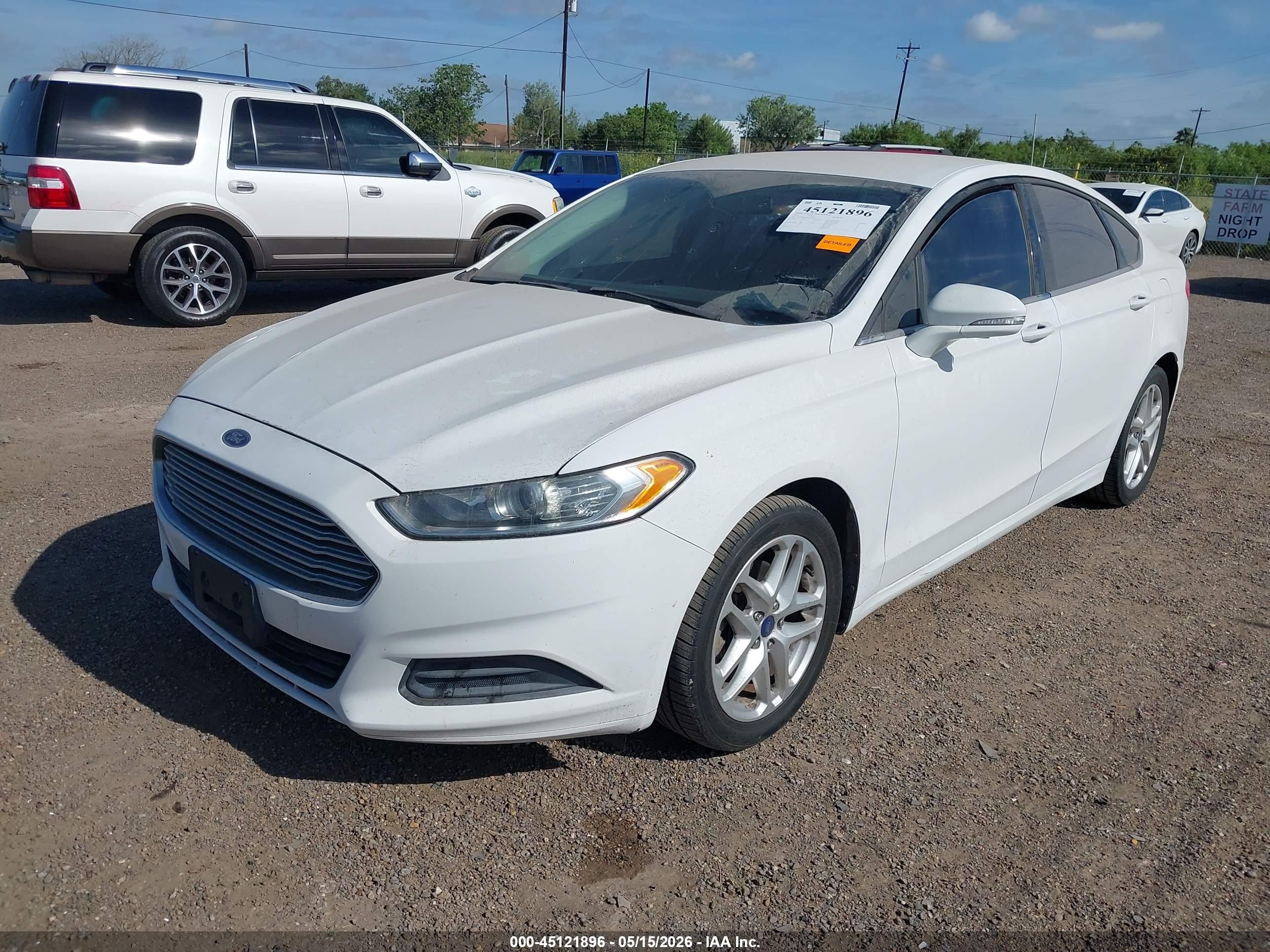 2014 Ford Fusion Se White vin: 3FA6P0H75ER123328
