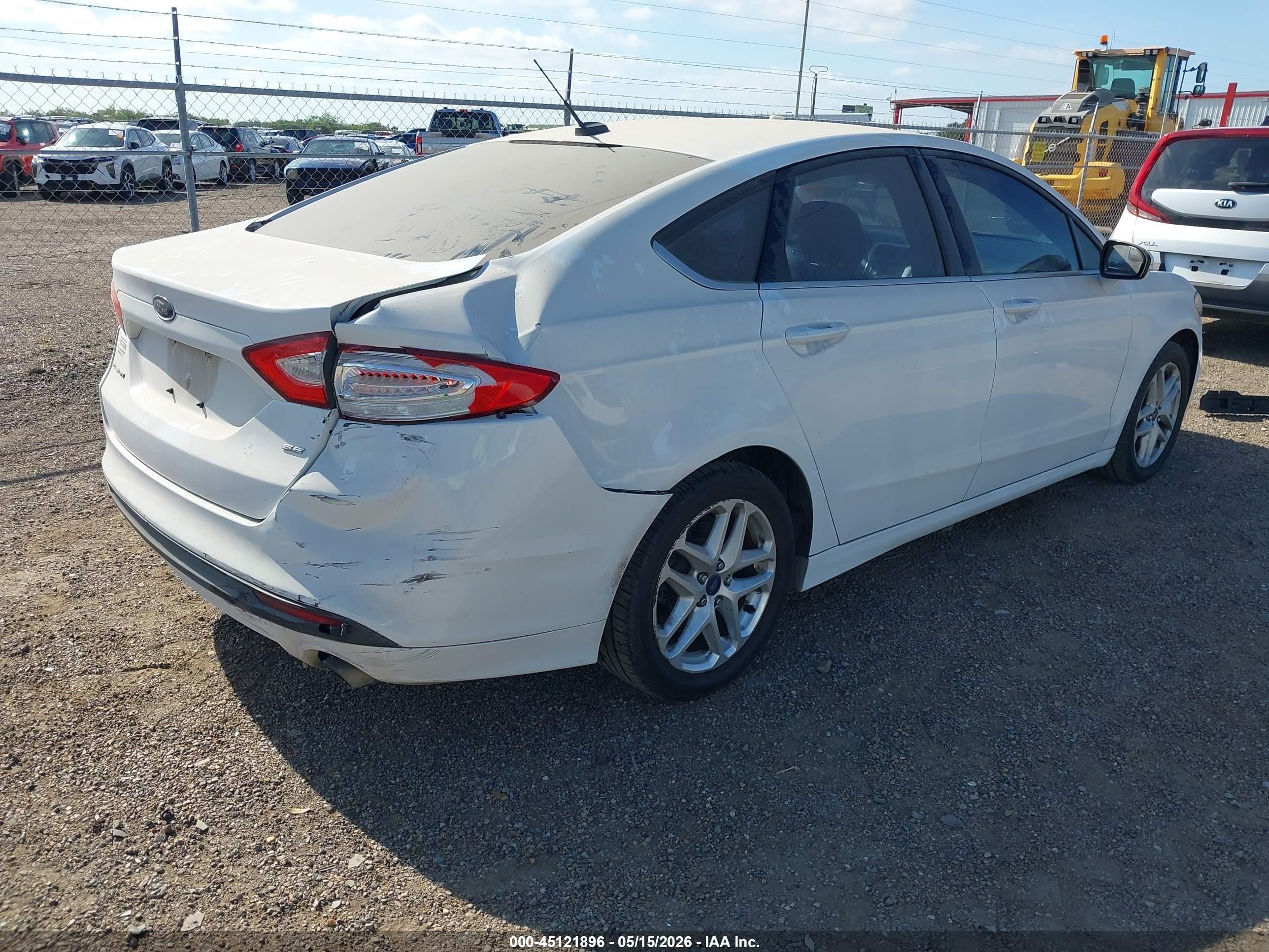 2014 Ford Fusion Se White vin: 3FA6P0H75ER123328