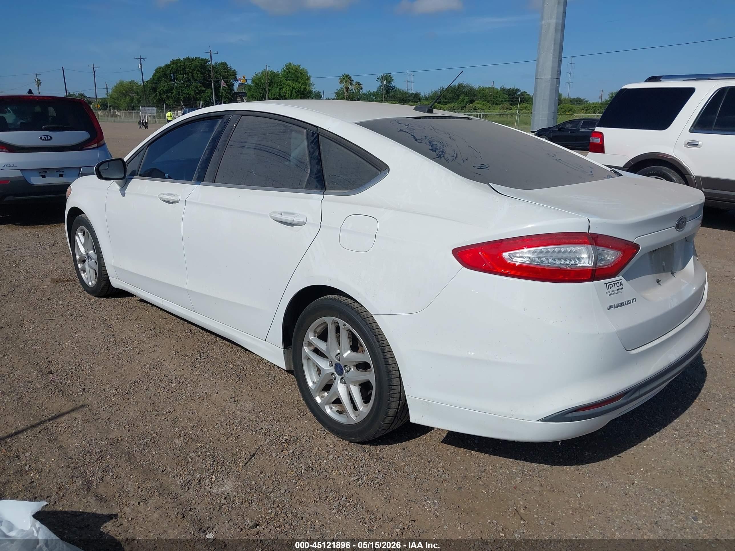 2014 Ford Fusion Se White vin: 3FA6P0H75ER123328