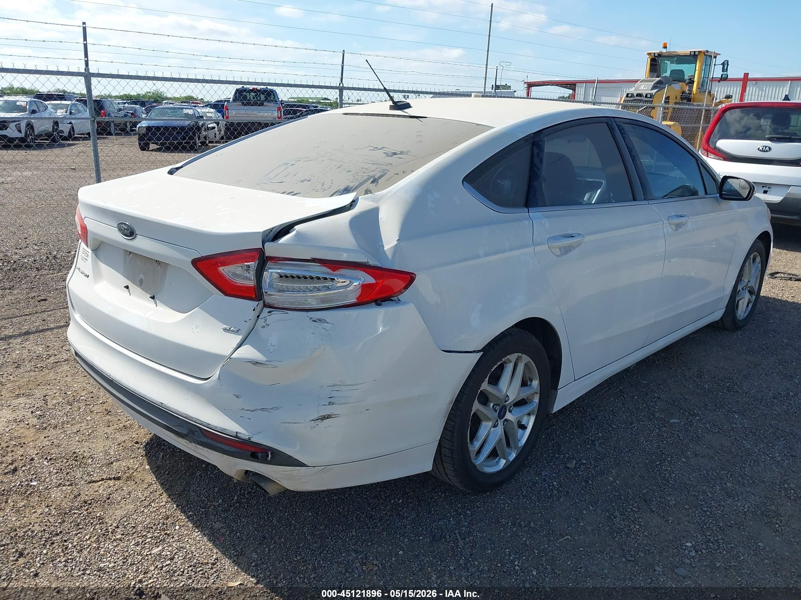 2014 Ford Fusion Se White vin: 3FA6P0H75ER123328