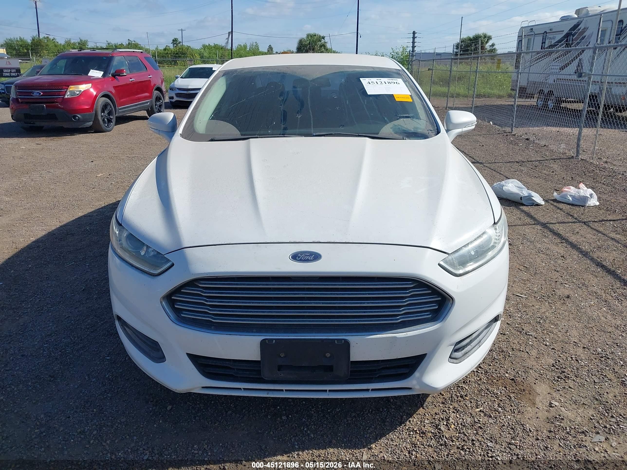 2014 Ford Fusion Se White vin: 3FA6P0H75ER123328