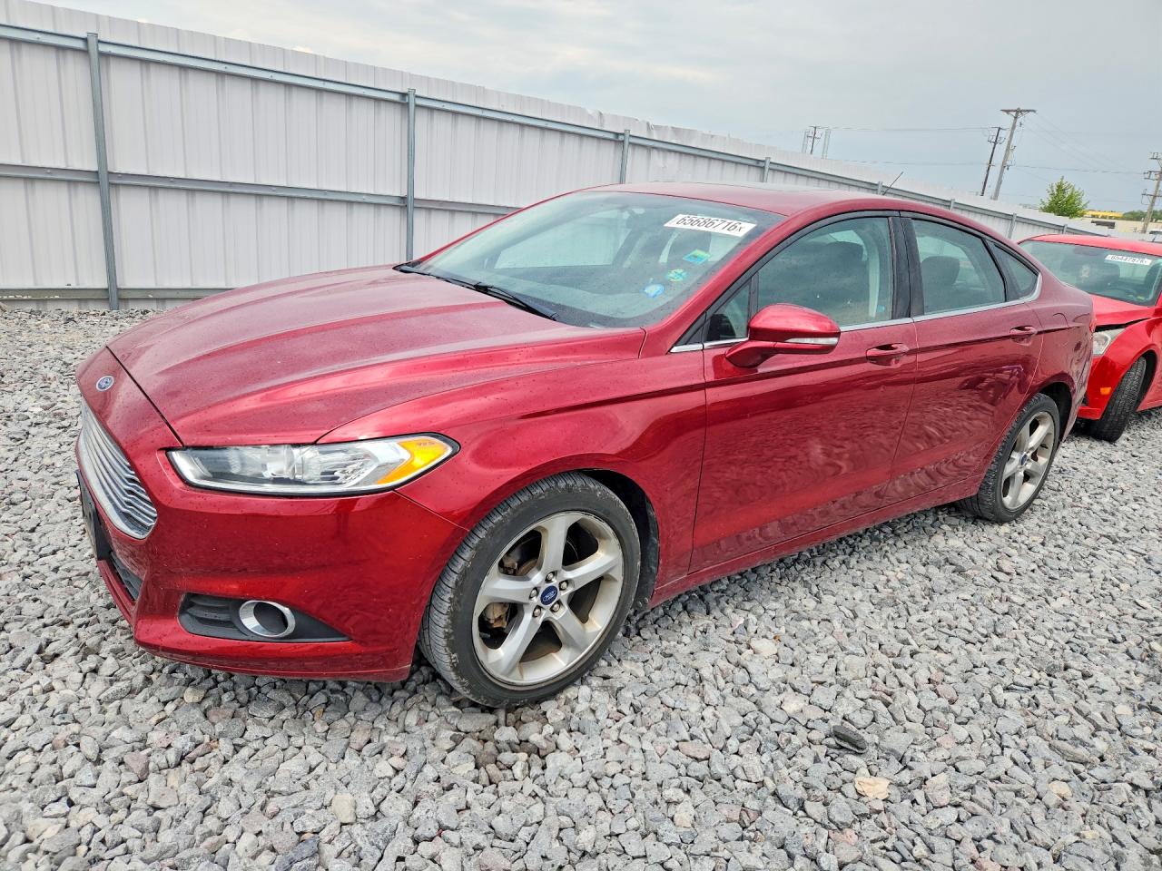 2014 Ford Fusion Se Red vin: 3FA6P0H75ER127380