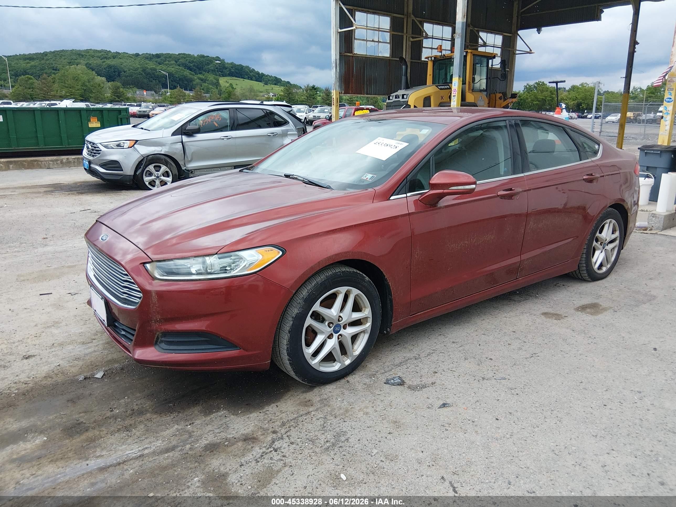 2014 Ford Fusion Se Red vin: 3FA6P0H75ER141022