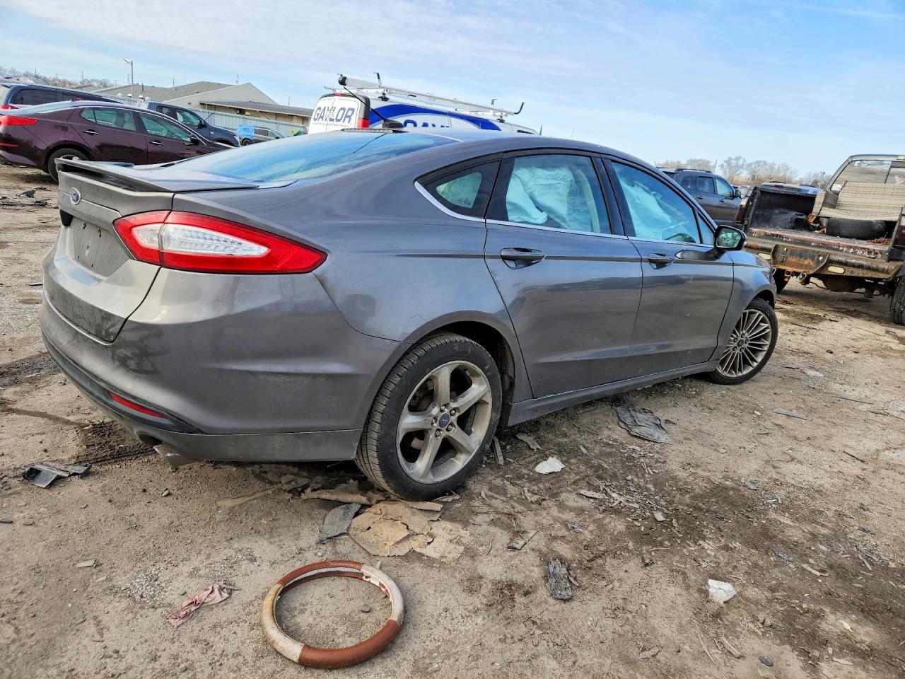 2014 Ford Fusion Se Серый vin: 3FA6P0H75ER156376