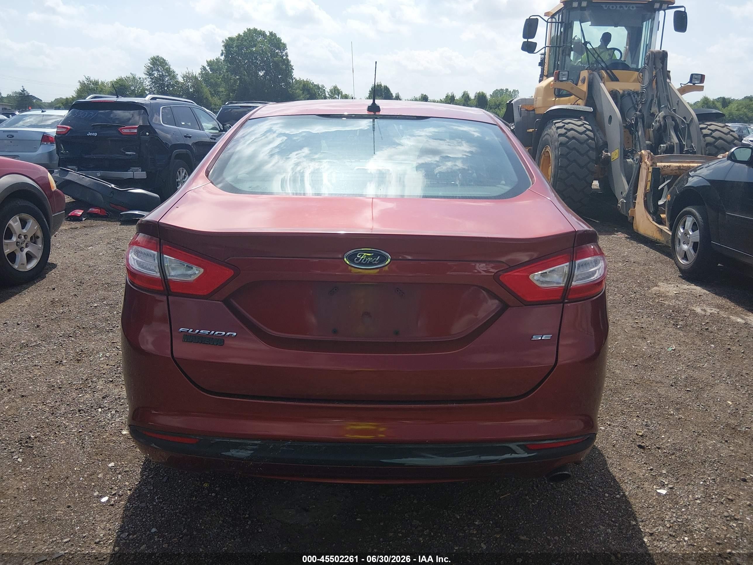 2014 Ford Fusion Se Red vin: 3FA6P0H75ER162758