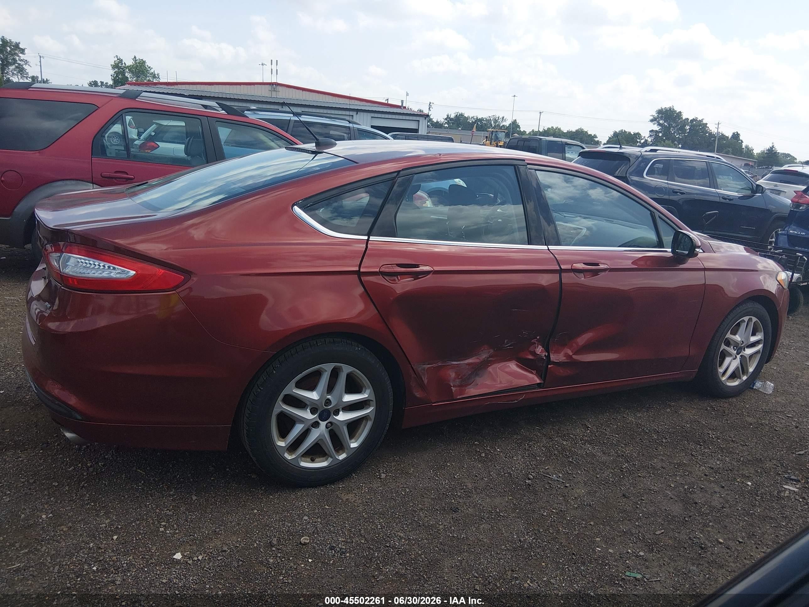 2014 Ford Fusion Se Red vin: 3FA6P0H75ER162758