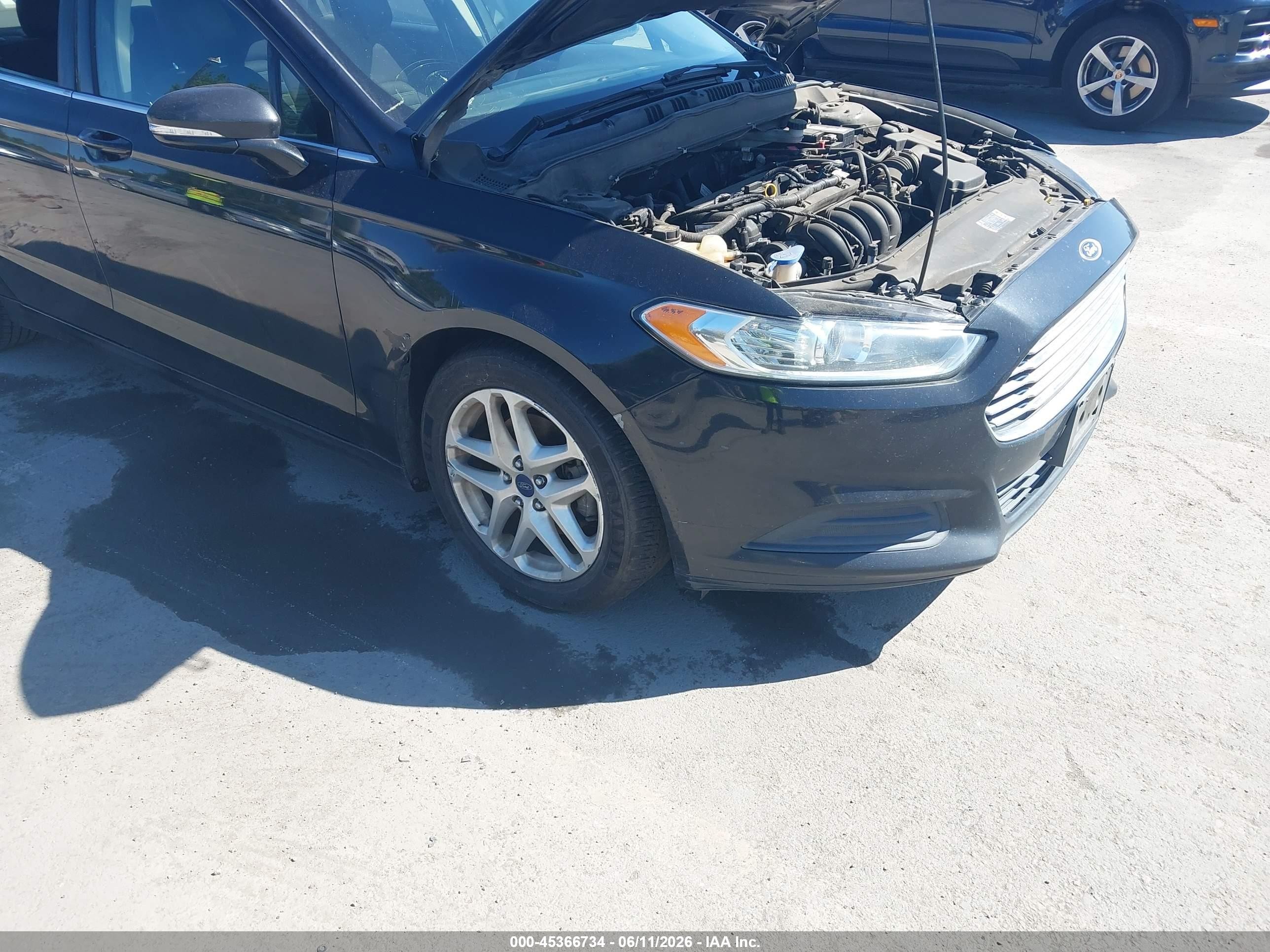2014 Ford Fusion Se Black vin: 3FA6P0H75ER171122