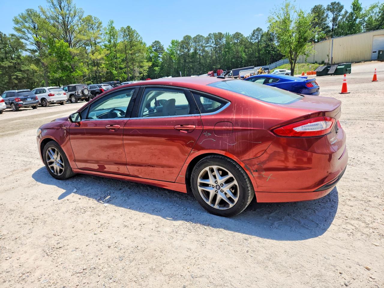 2014 Ford Fusion Se Красный vin: 3FA6P0H75ER173498