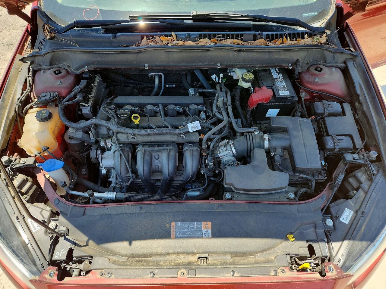 2014 Ford Fusion Se Красный vin: 3FA6P0H75ER173498