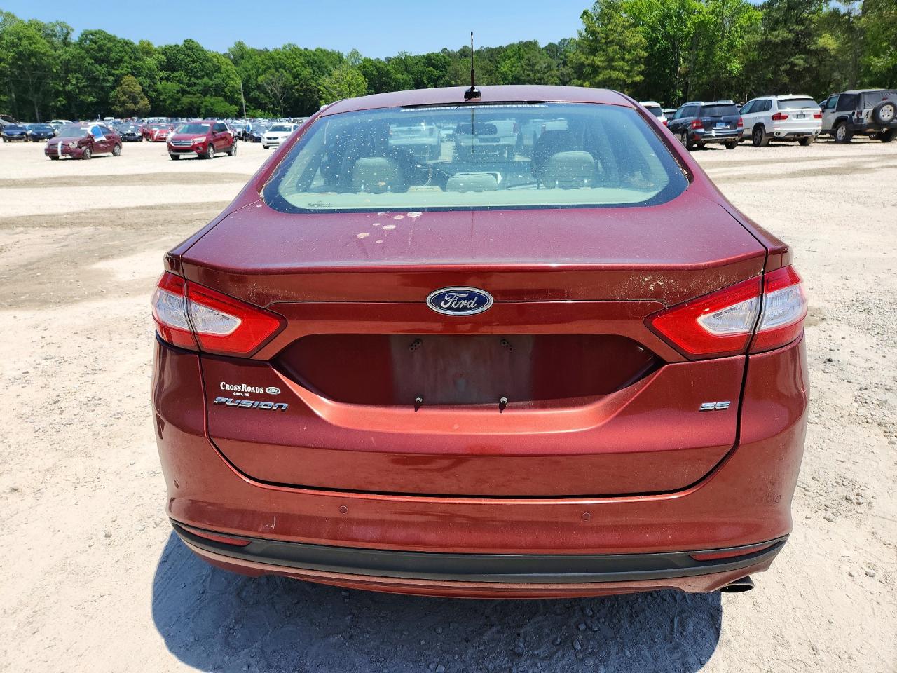 2014 Ford Fusion Se Красный vin: 3FA6P0H75ER173498