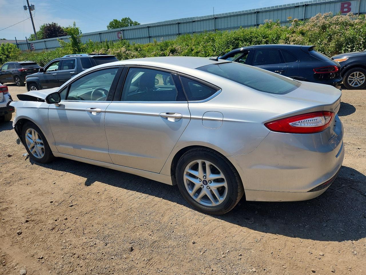 2014 Ford Fusion Se Silver vin: 3FA6P0H75ER184016