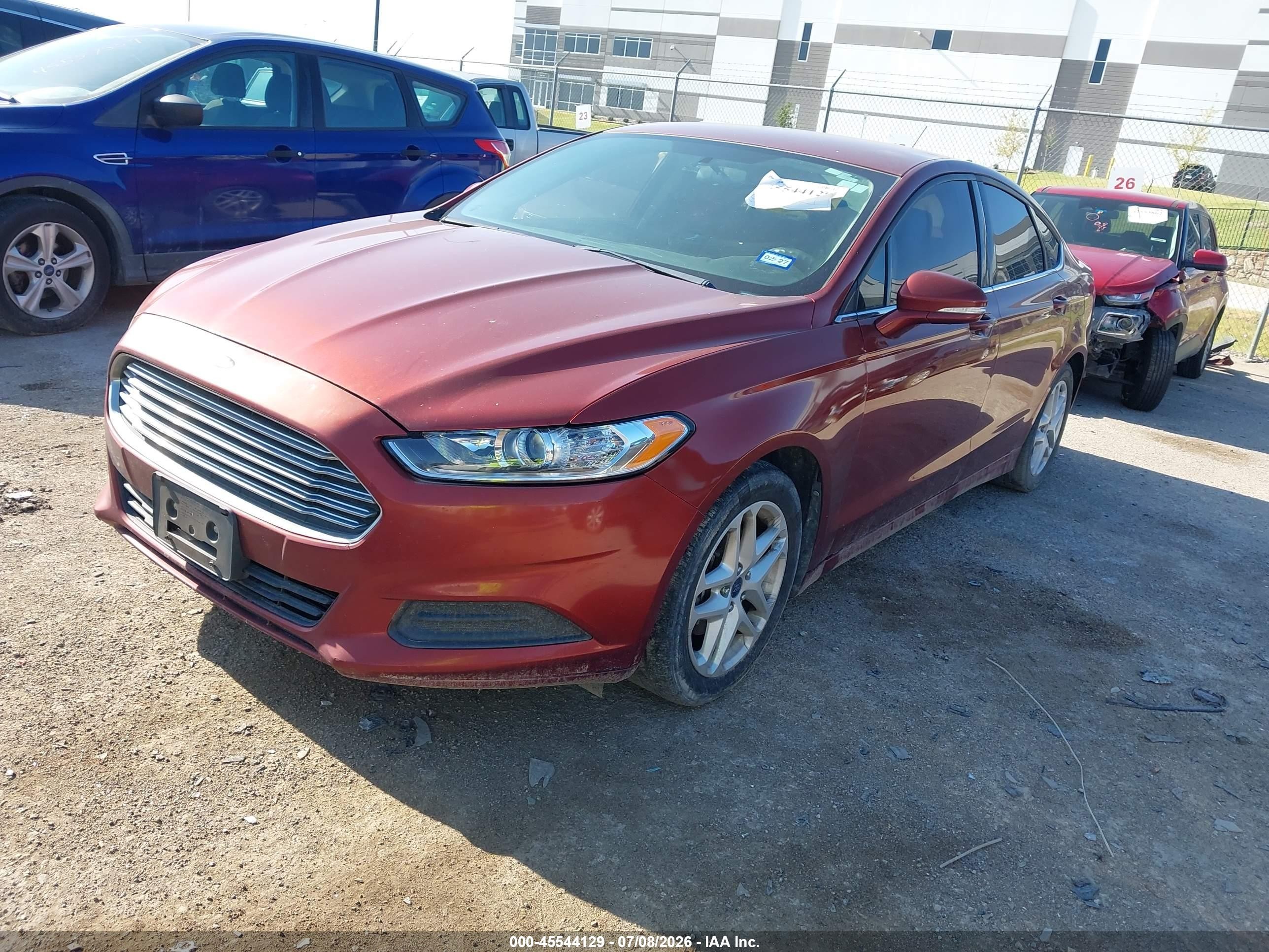 2014 Ford Fusion Se Orange vin: 3FA6P0H75ER201252