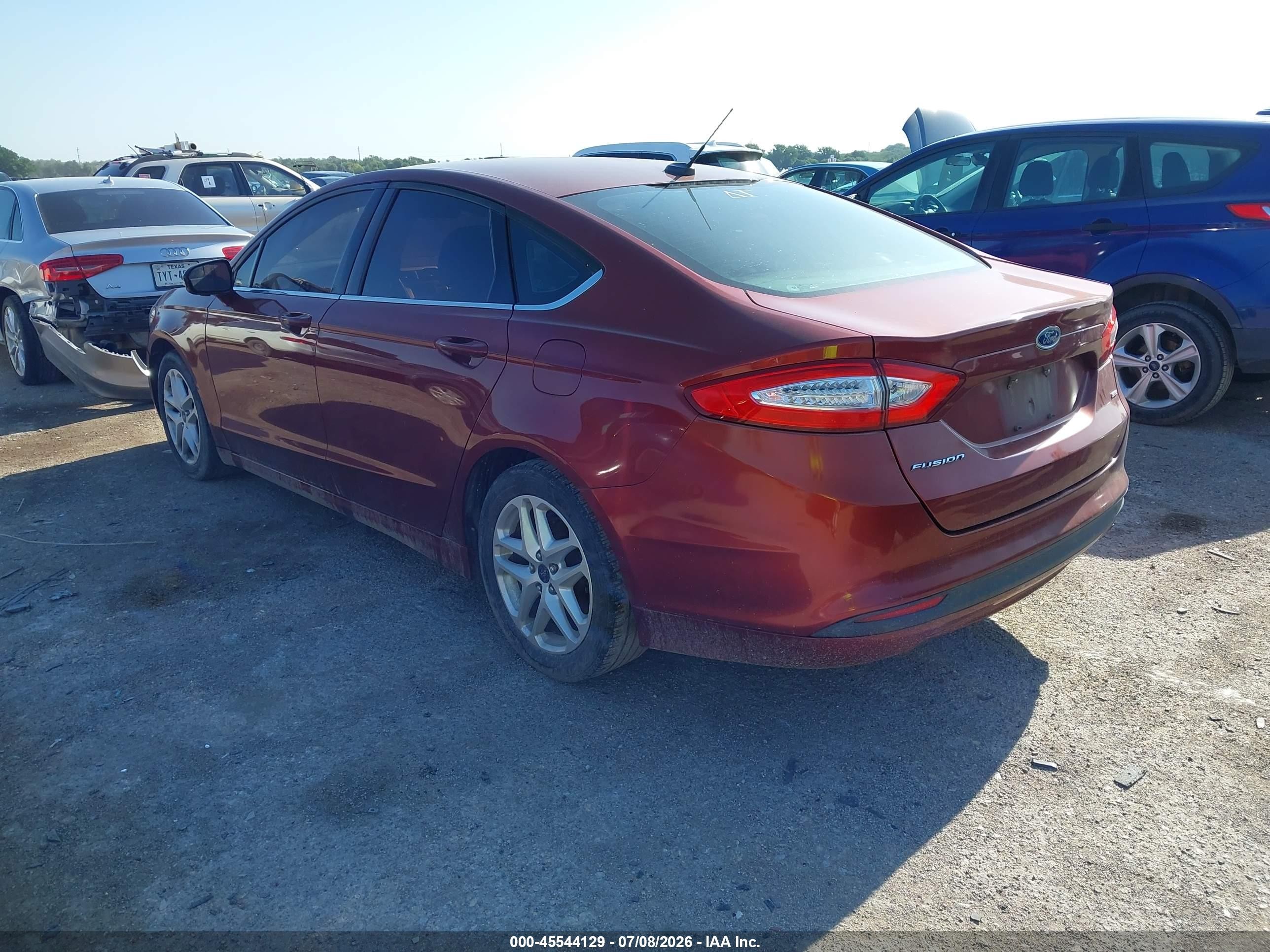 2014 Ford Fusion Se Orange vin: 3FA6P0H75ER201252
