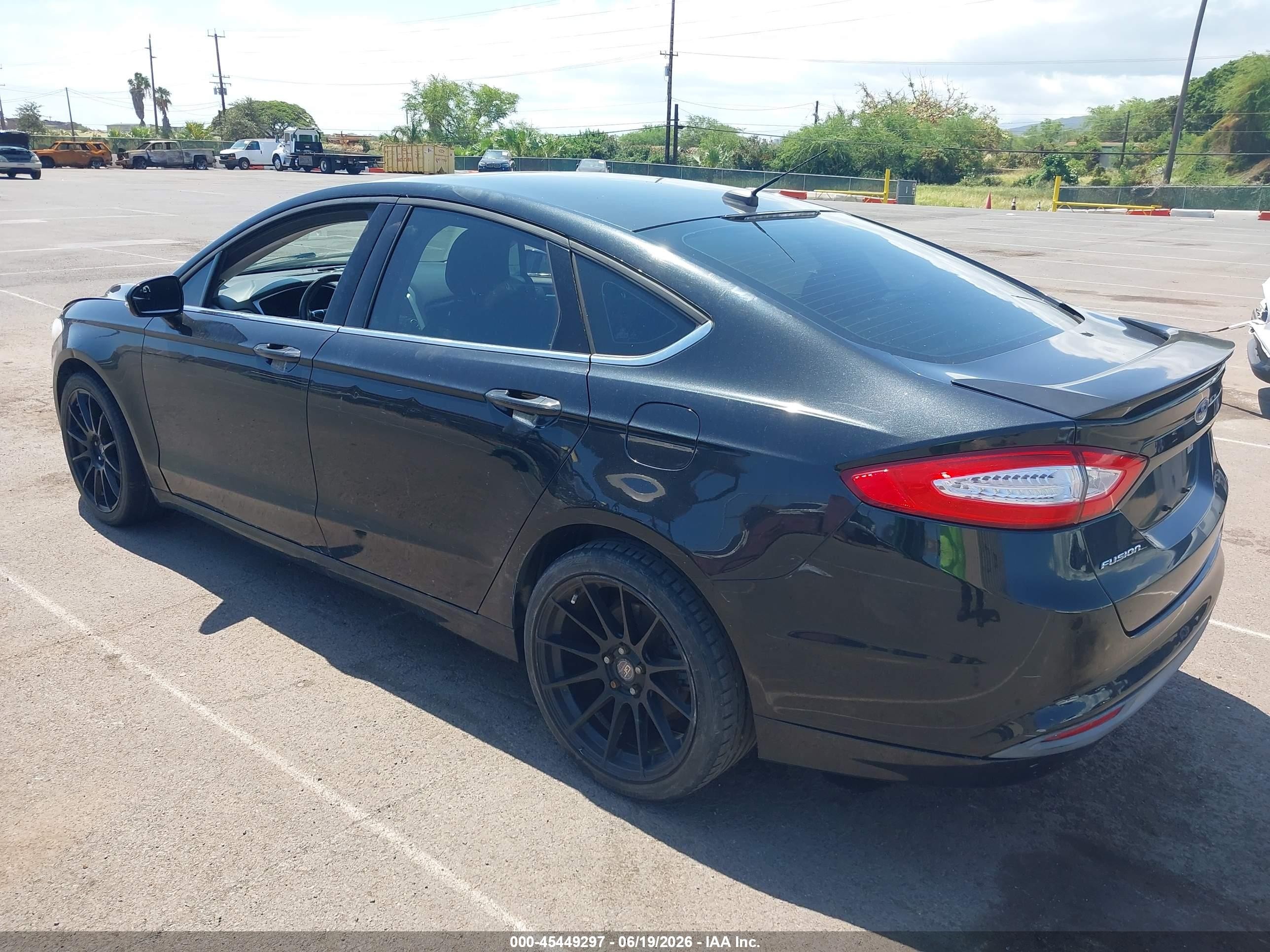 2014 Ford Fusion Se Black vin: 3FA6P0H75ER203227