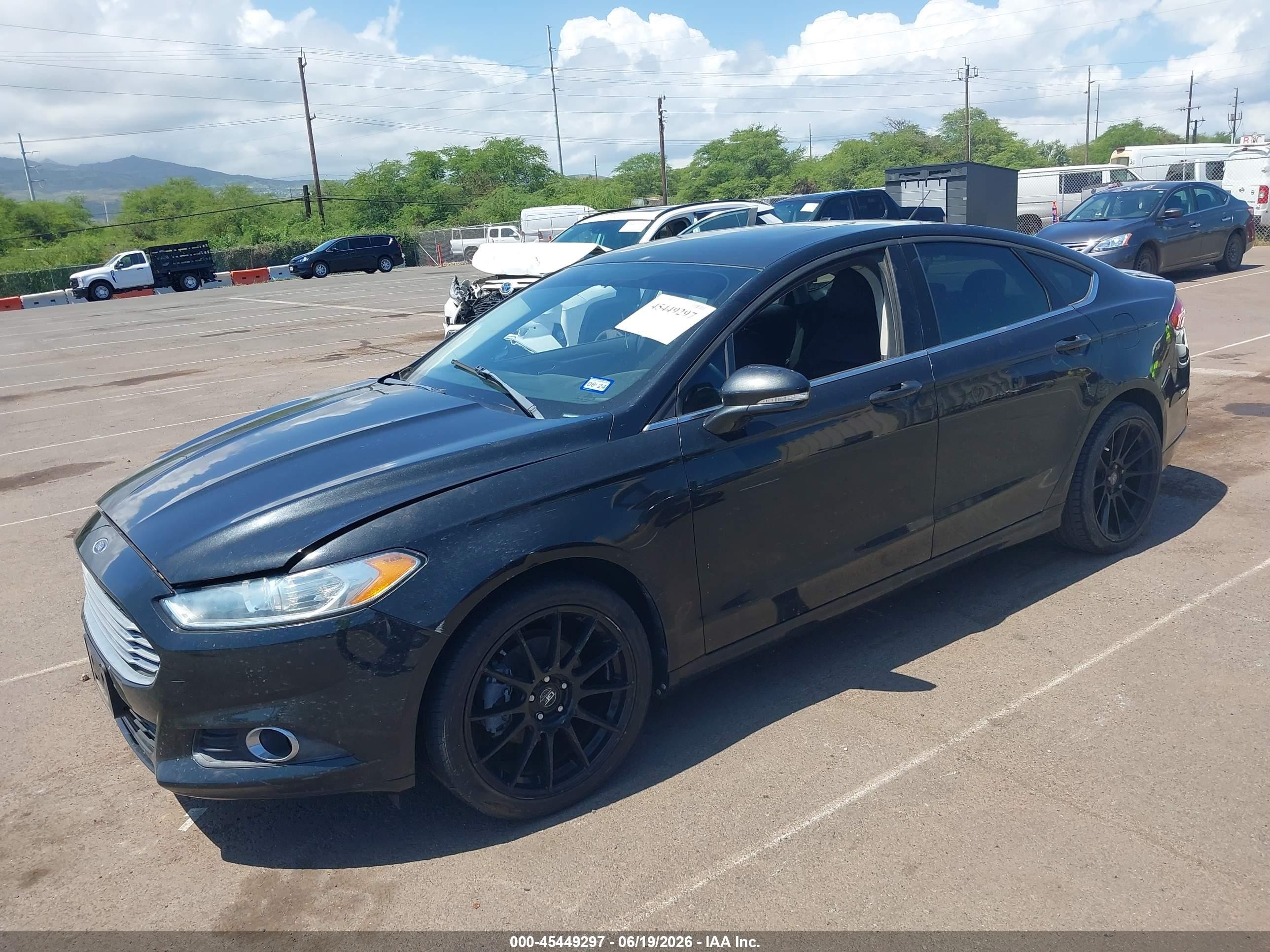 2014 Ford Fusion Se Black vin: 3FA6P0H75ER203227