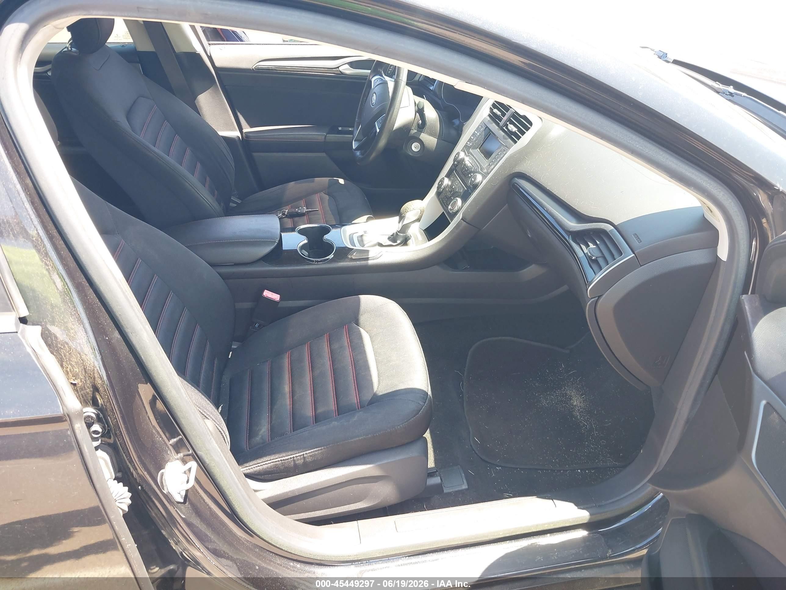 2014 Ford Fusion Se Black vin: 3FA6P0H75ER203227