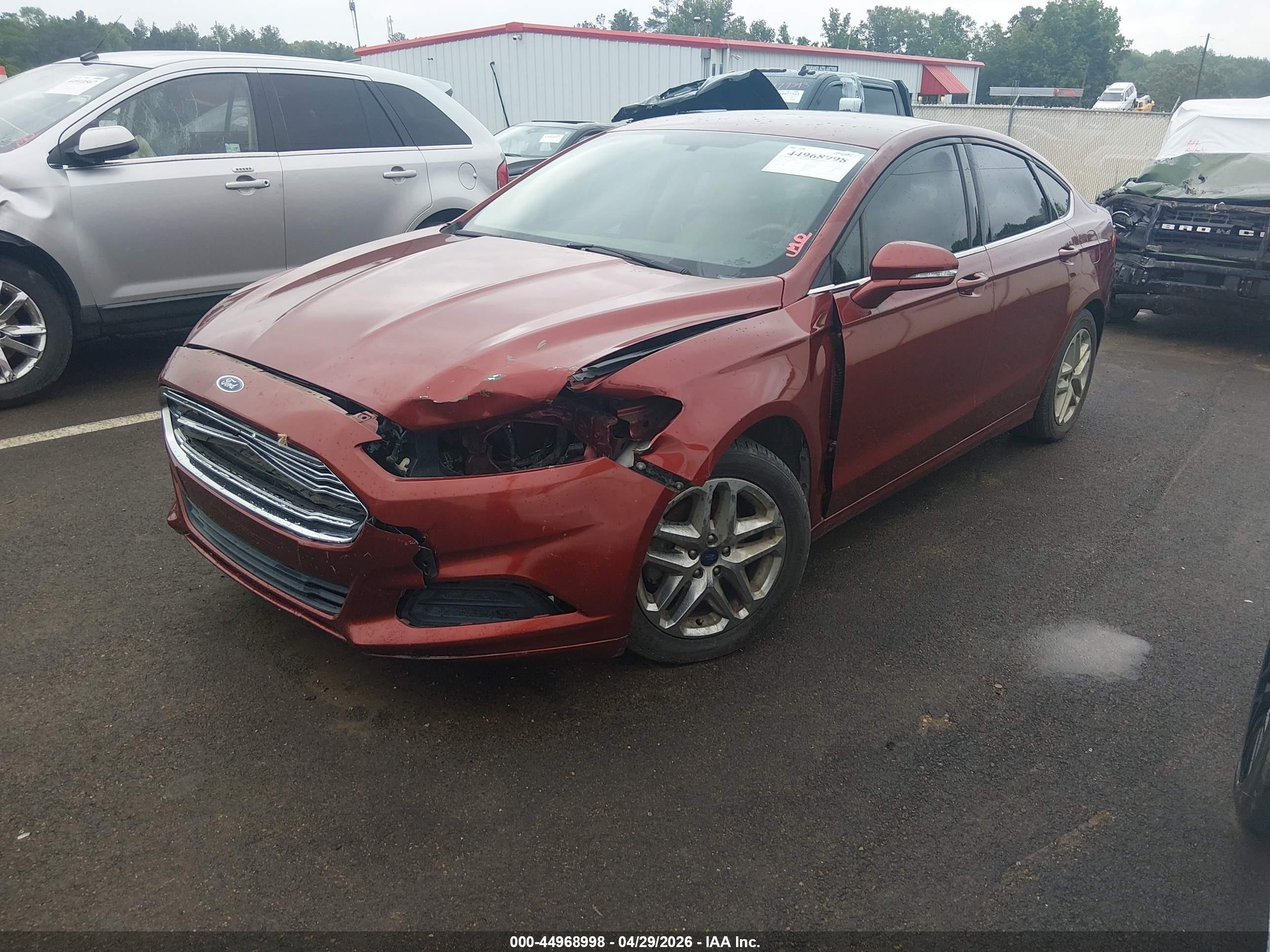2014 Ford Fusion Se Red vin: 3FA6P0H75ER243887