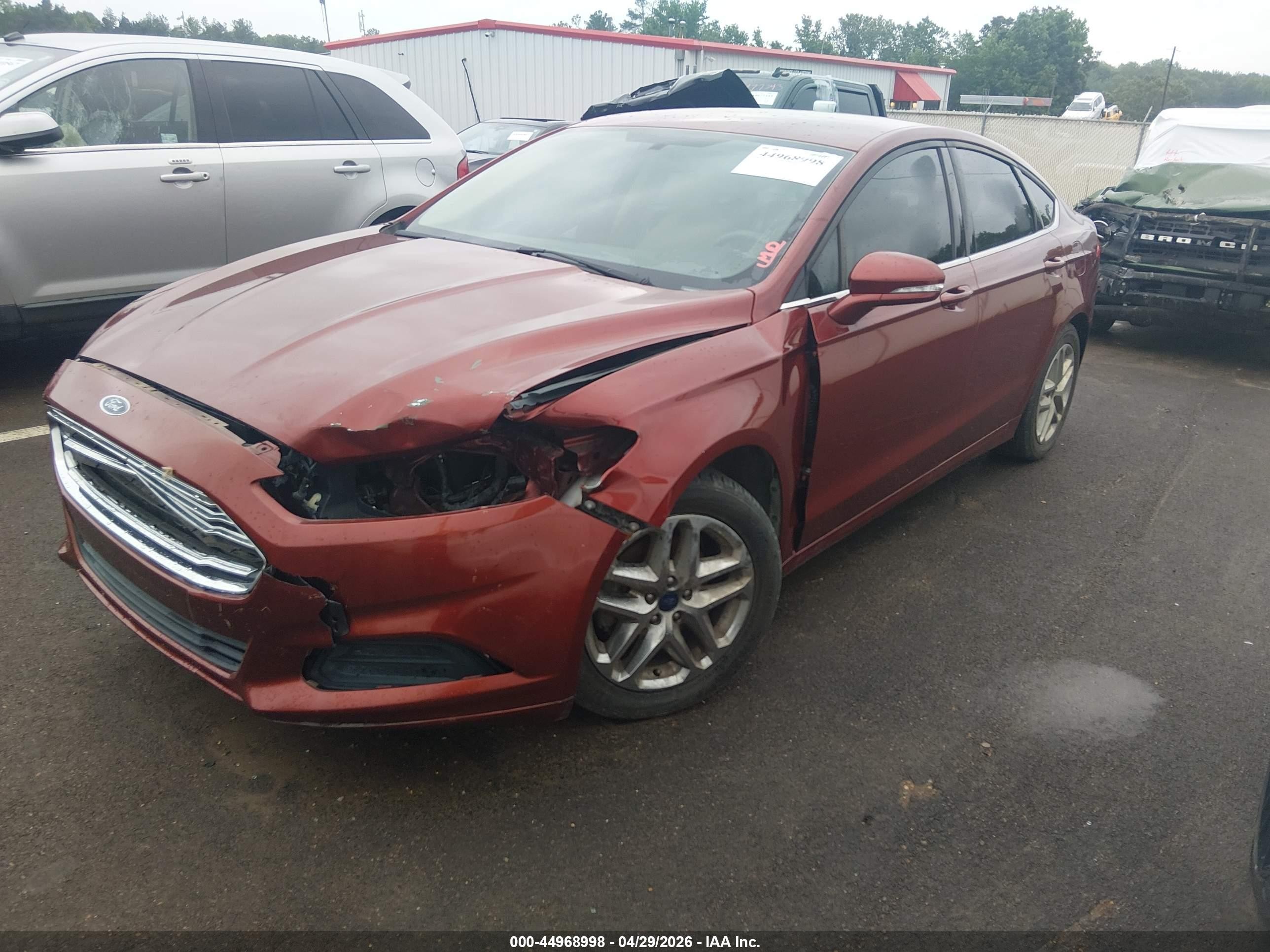 2014 Ford Fusion Se Red vin: 3FA6P0H75ER243887