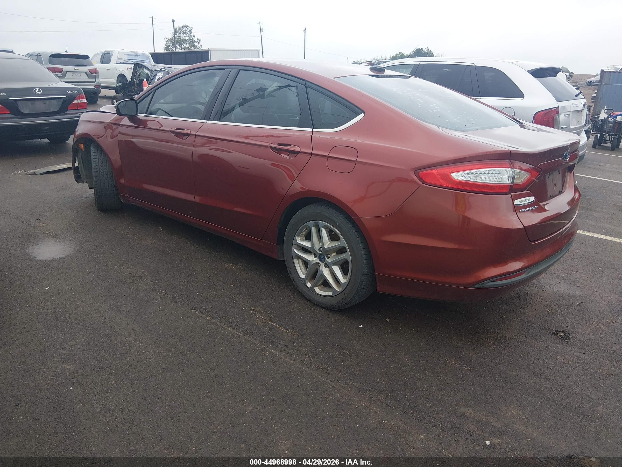 2014 Ford Fusion Se Red vin: 3FA6P0H75ER243887