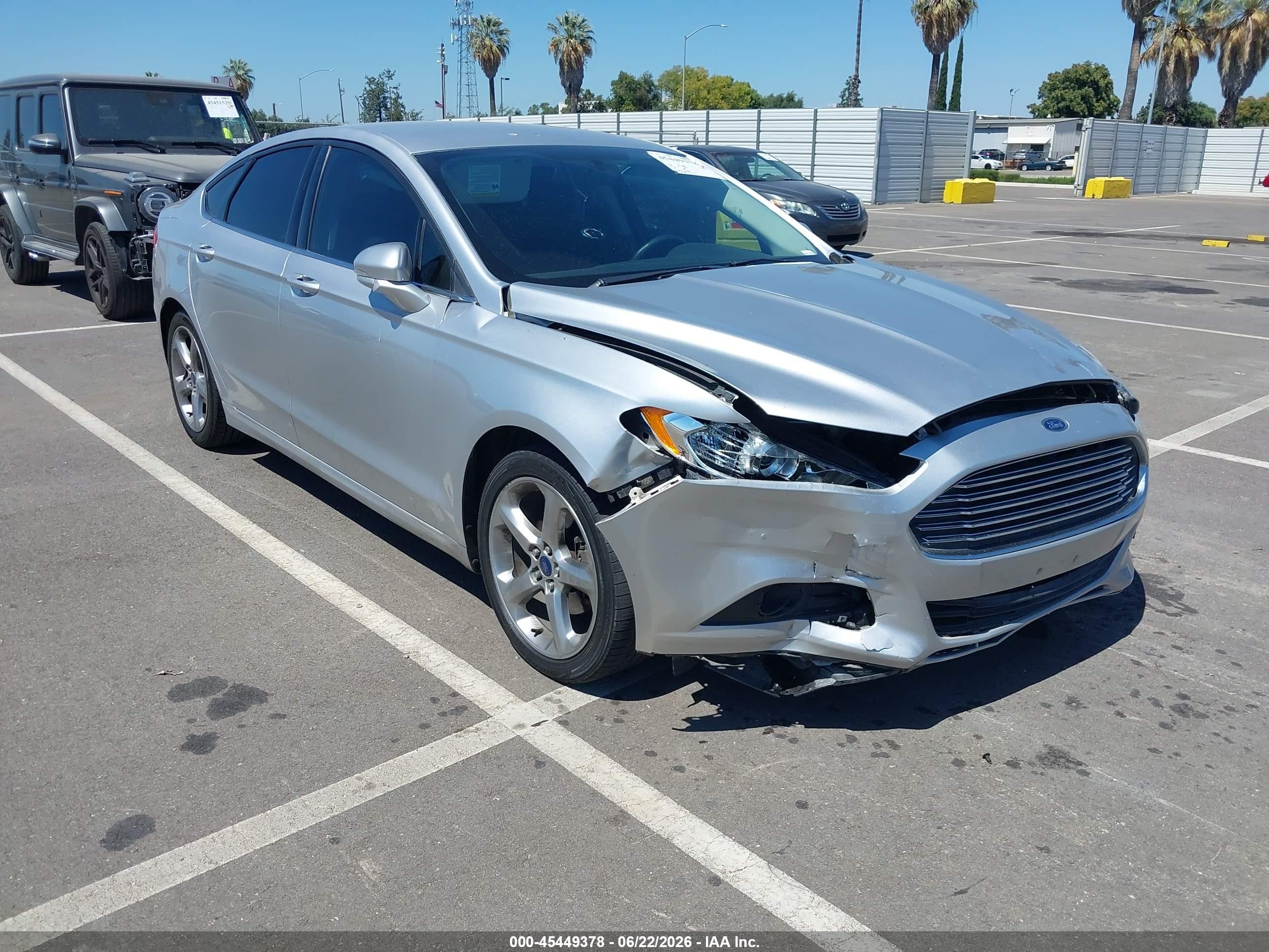 2014 Ford Fusion Se Silver vin: 3FA6P0H75ER270314