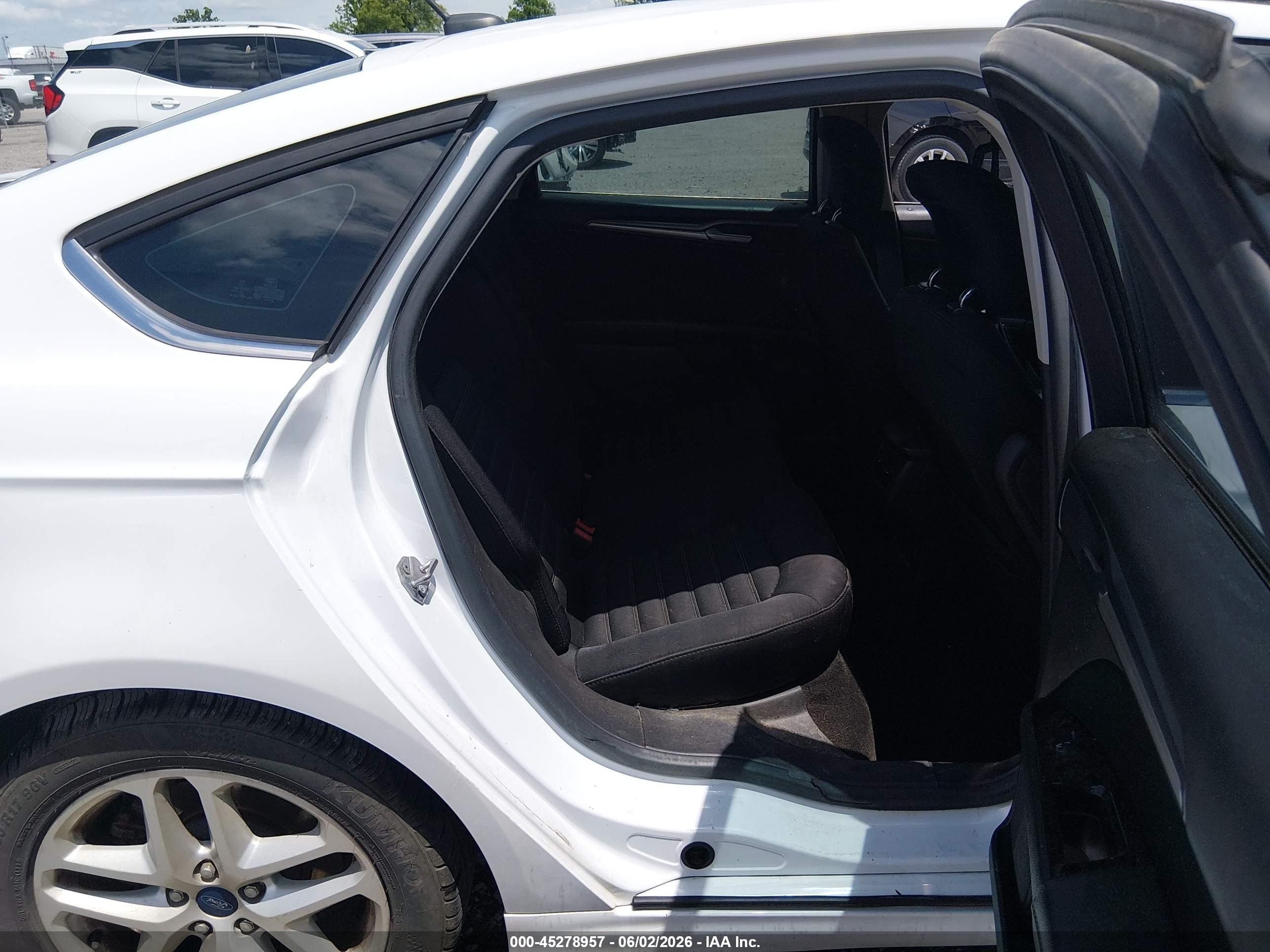 2014 Ford Fusion Se White vin: 3FA6P0H75ER296461