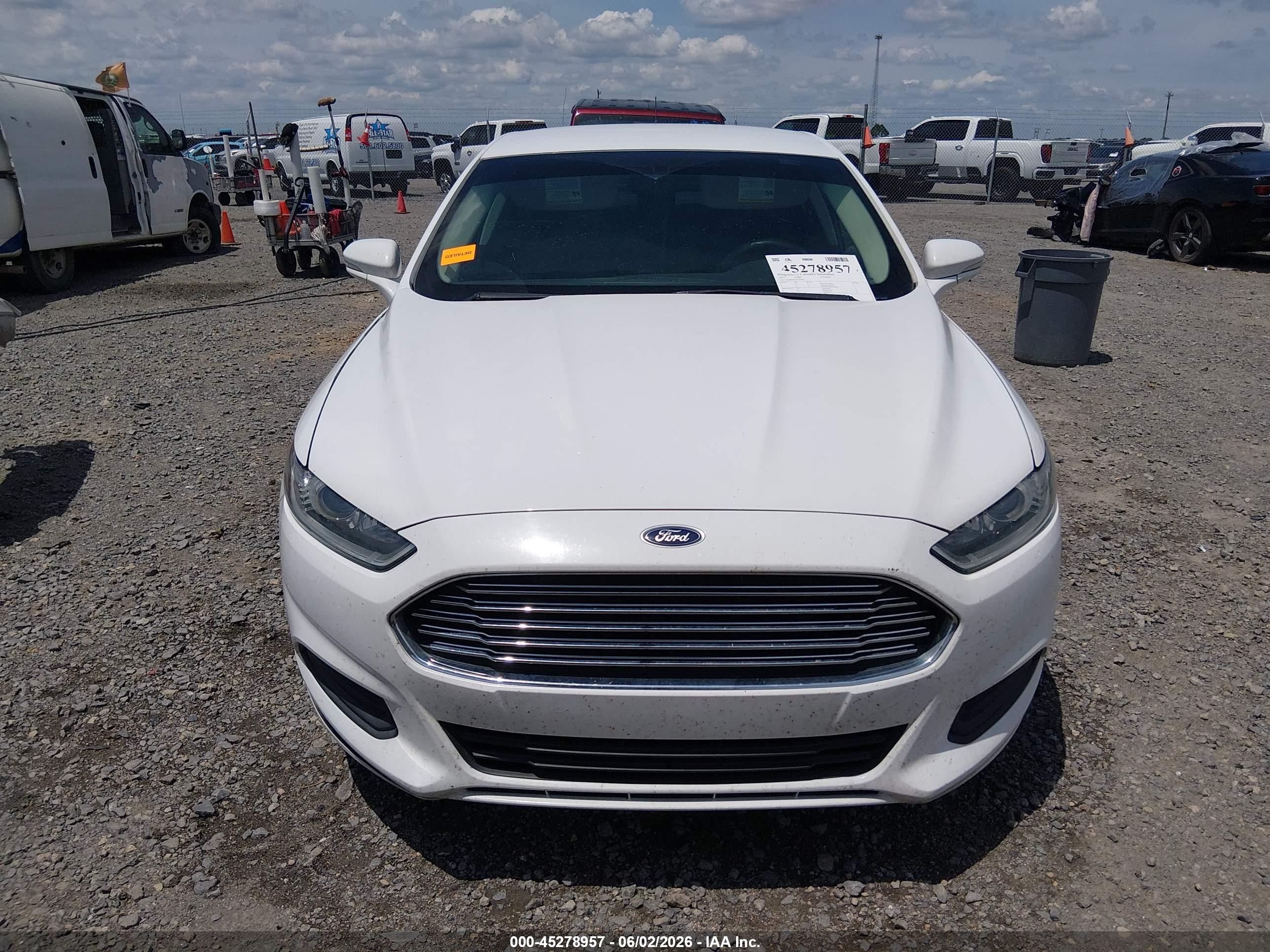 2014 Ford Fusion Se White vin: 3FA6P0H75ER296461