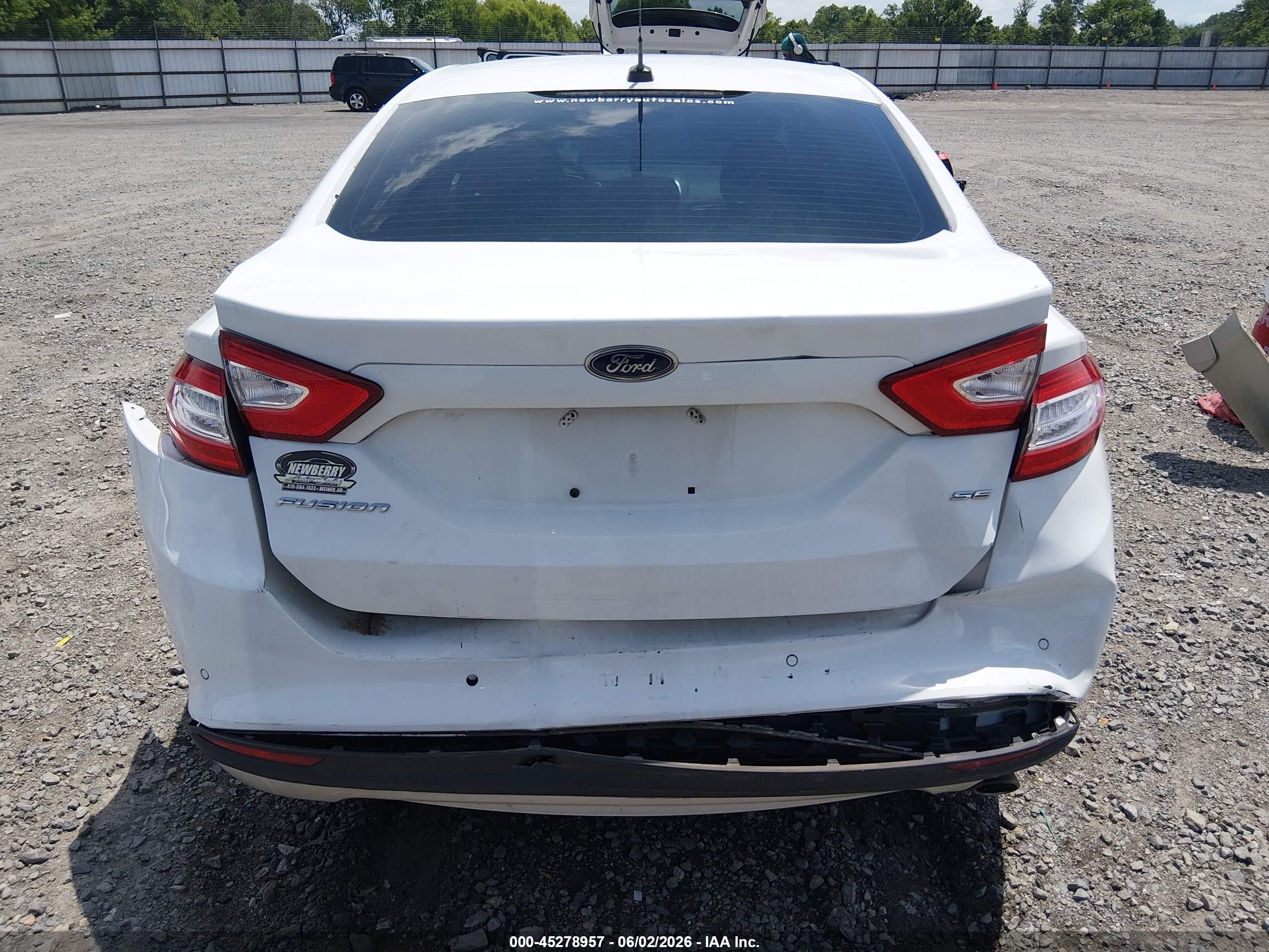 2014 Ford Fusion Se White vin: 3FA6P0H75ER296461