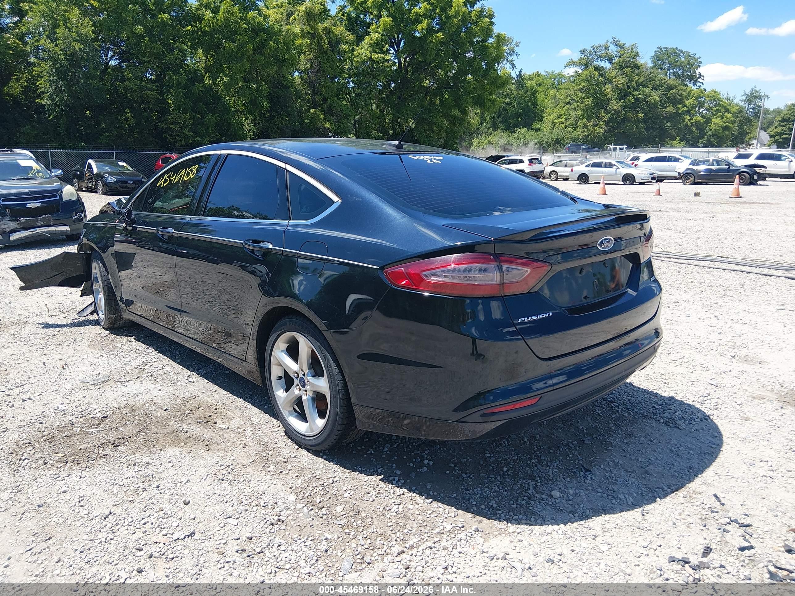 2014 Ford Fusion Se Black vin: 3FA6P0H75ER305594