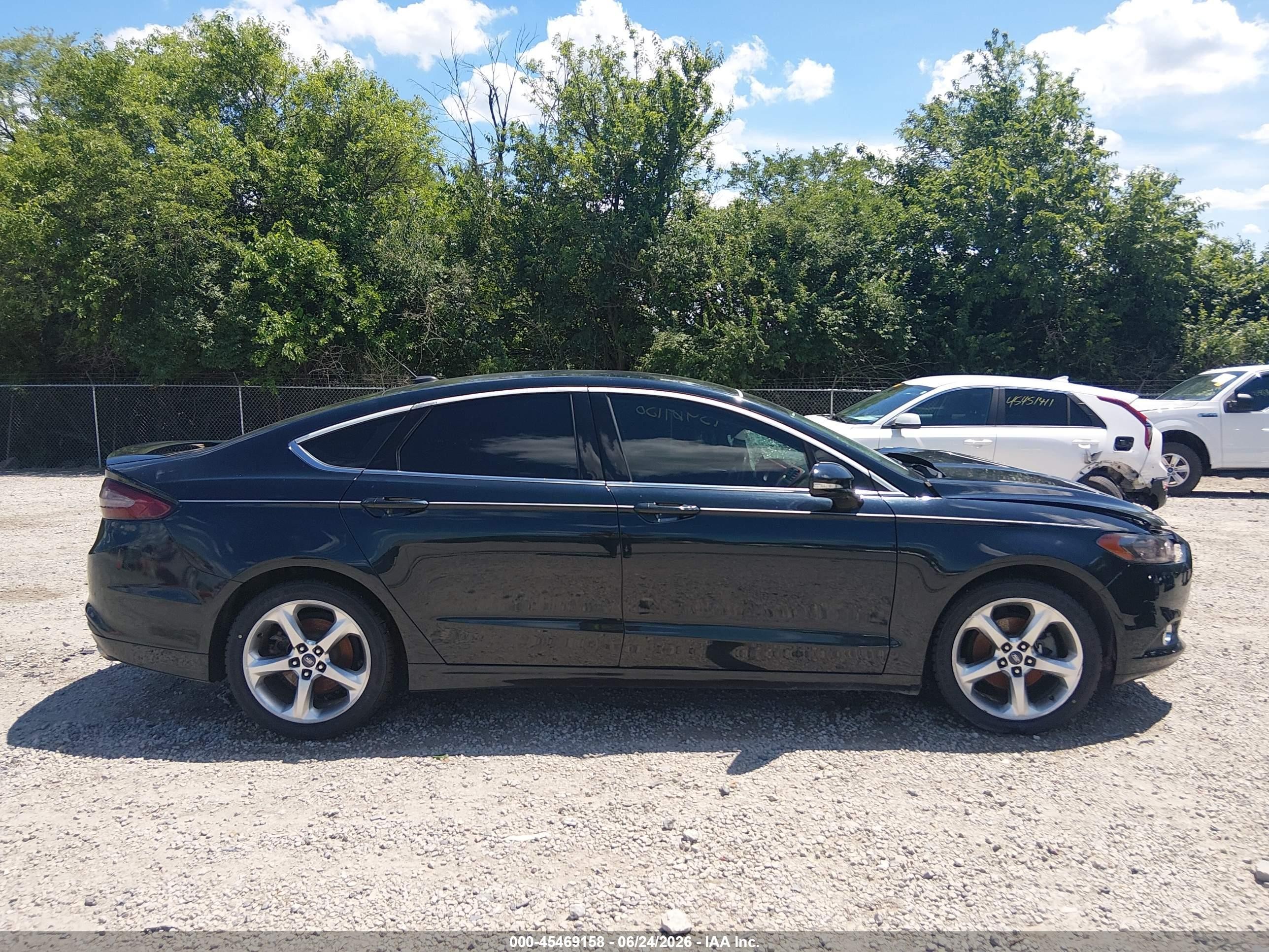 2014 Ford Fusion Se Black vin: 3FA6P0H75ER305594