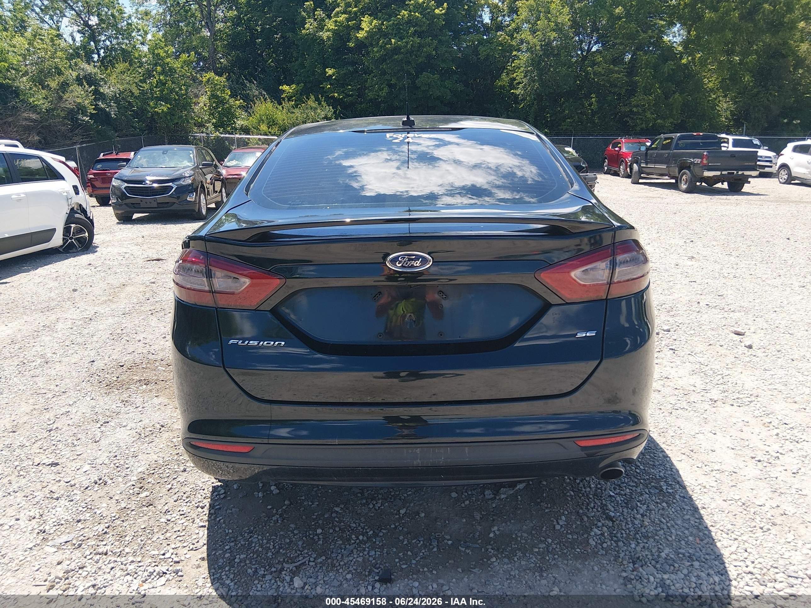 2014 Ford Fusion Se Black vin: 3FA6P0H75ER305594