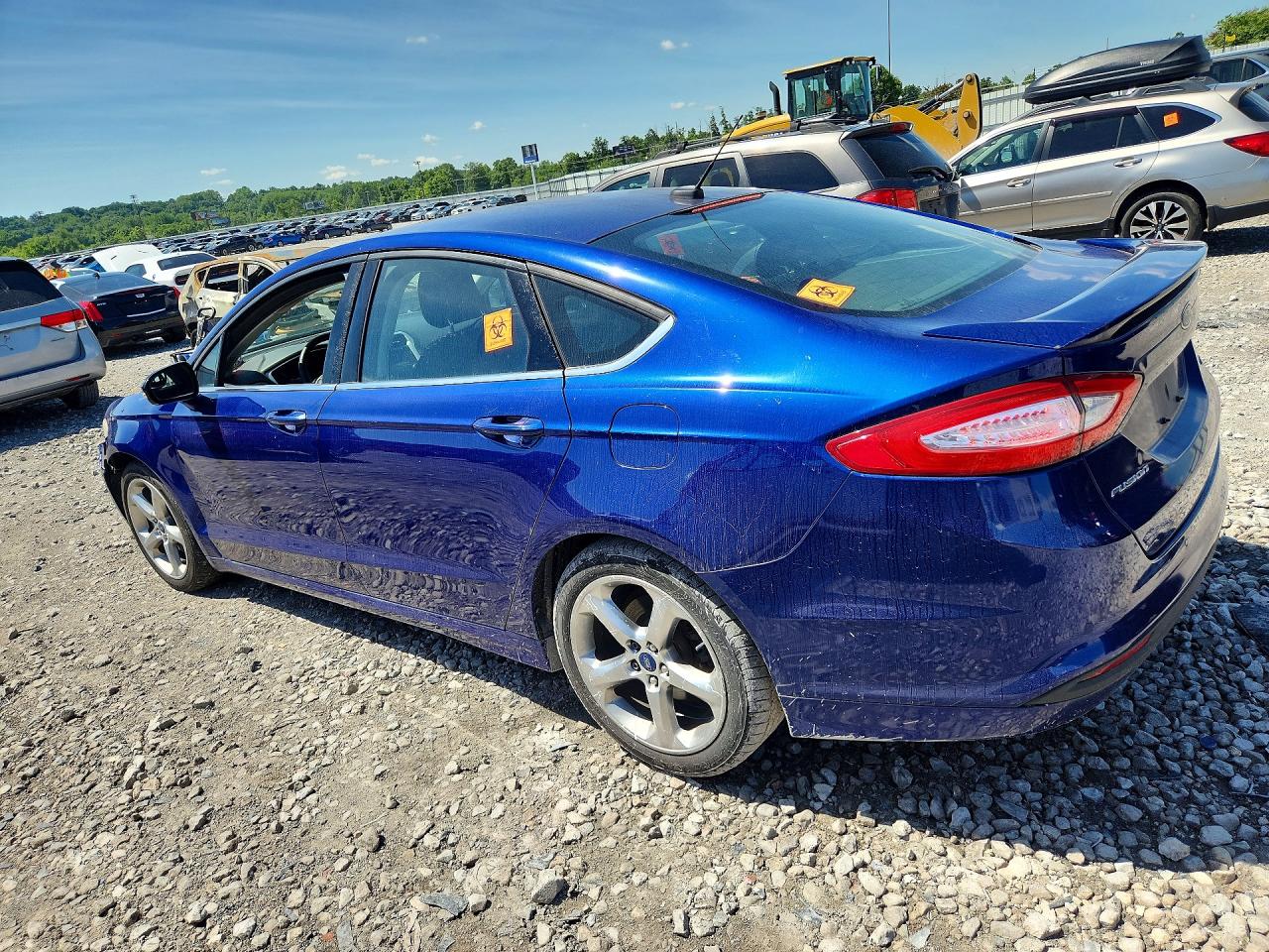 2014 Ford Fusion Se Blue vin: 3FA6P0H75ER338529