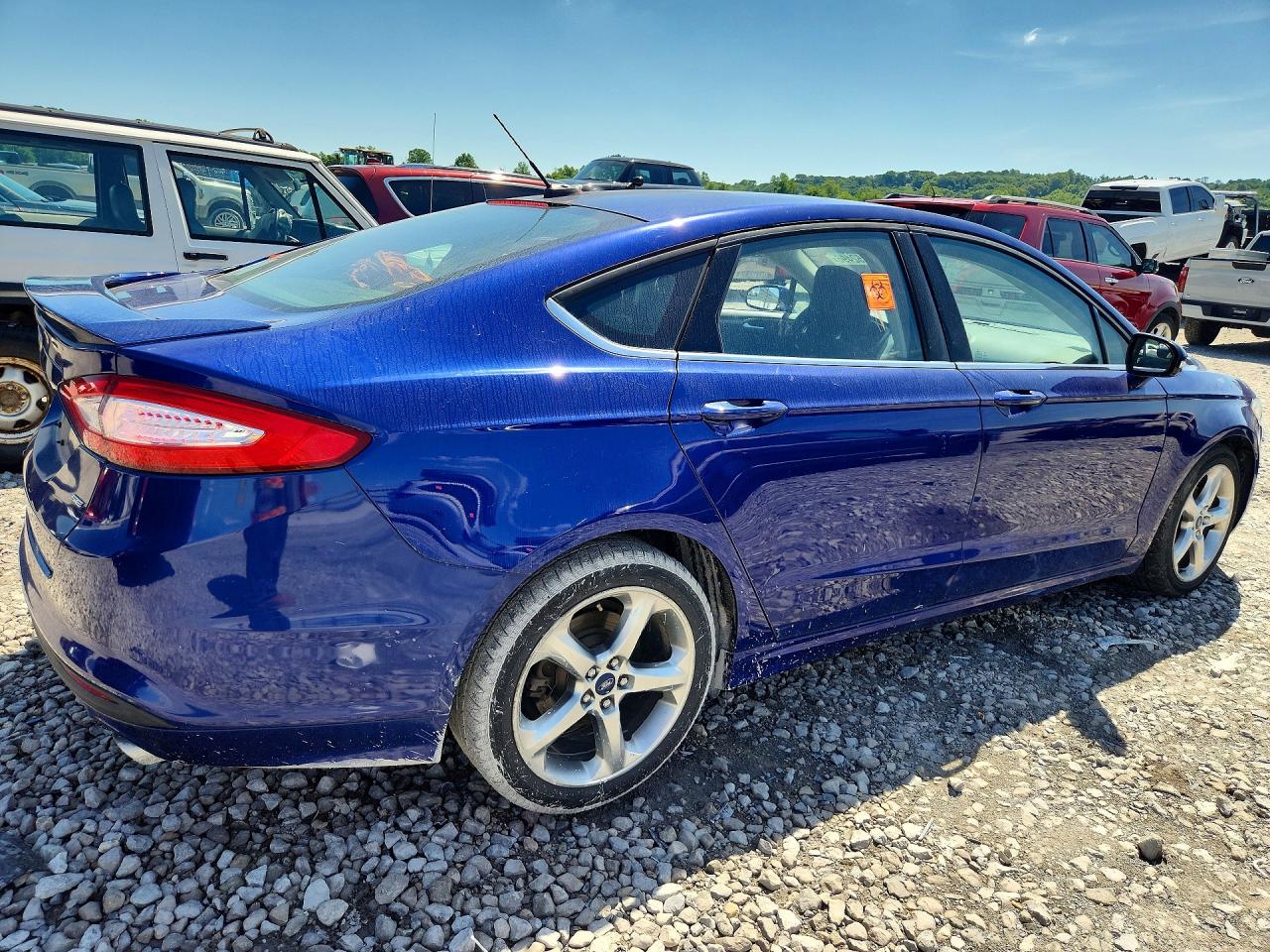 2014 Ford Fusion Se Blue vin: 3FA6P0H75ER338529