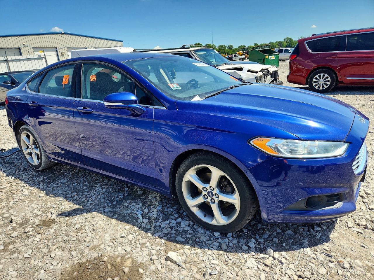 2014 Ford Fusion Se Blue vin: 3FA6P0H75ER338529